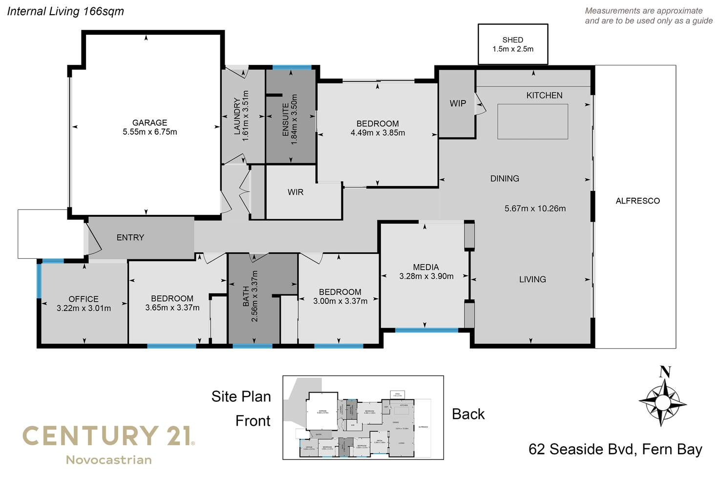 Floorplan of Homely house listing, 62 Seaside Boulevard, Fern Bay NSW 2295