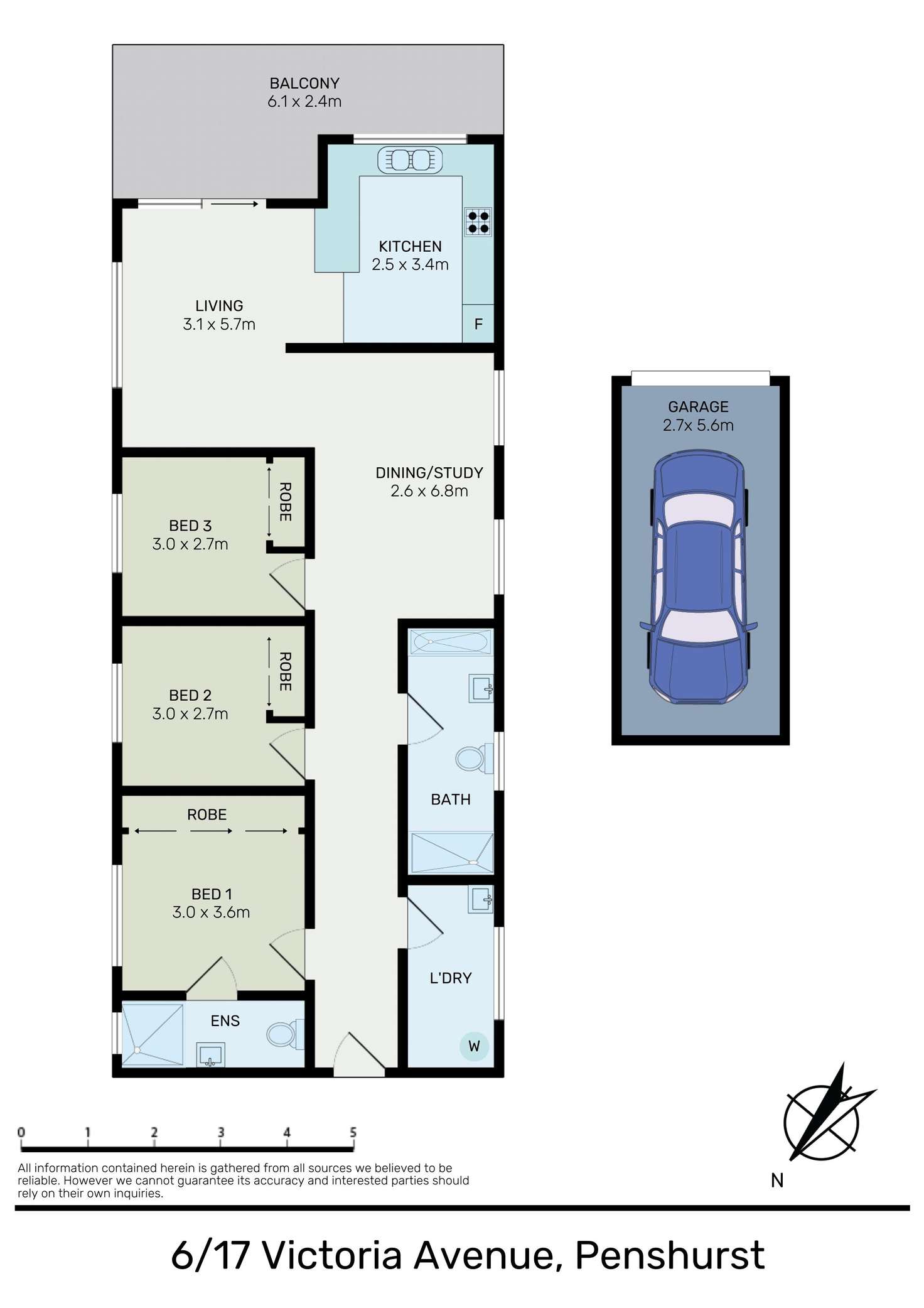 Floorplan of Homely unit listing, 6/17 Victoria Avenue, Penshurst NSW 2222