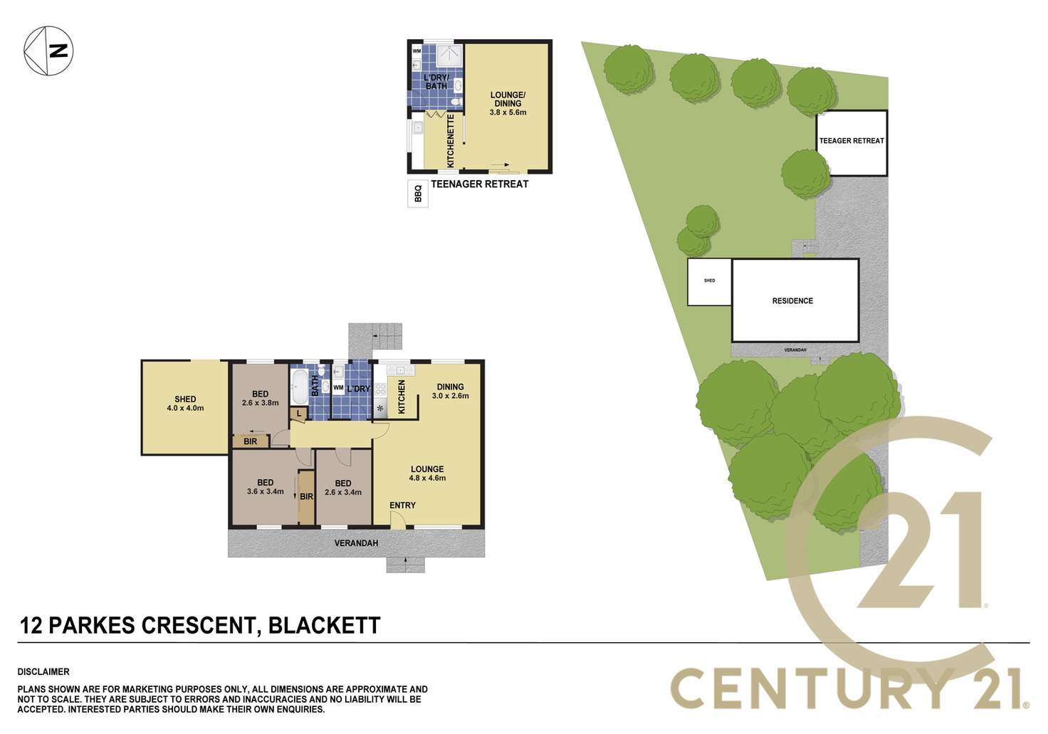 Floorplan of Homely house listing, 12 Parkes Crescent, Blackett NSW 2770