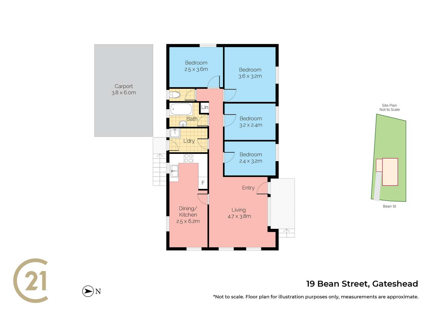 Floorplan of Homely house listing, 19 Bean Street, Gateshead NSW 2290