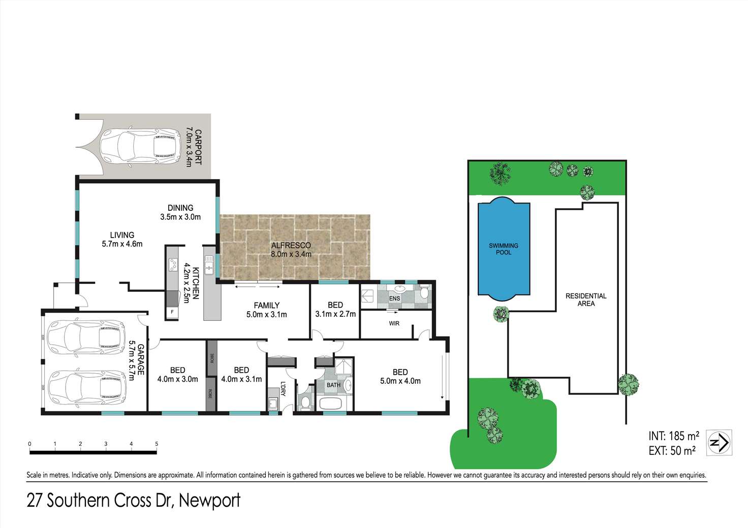 Floorplan of Homely house listing, 27 Southern Cross Drive, Newport QLD 4020