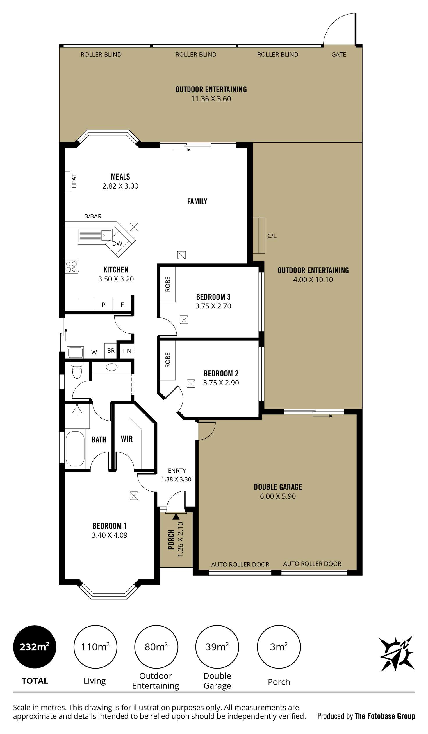 Floorplan of Homely house listing, 6 Dorrien Avenue, Woodcroft SA 5162