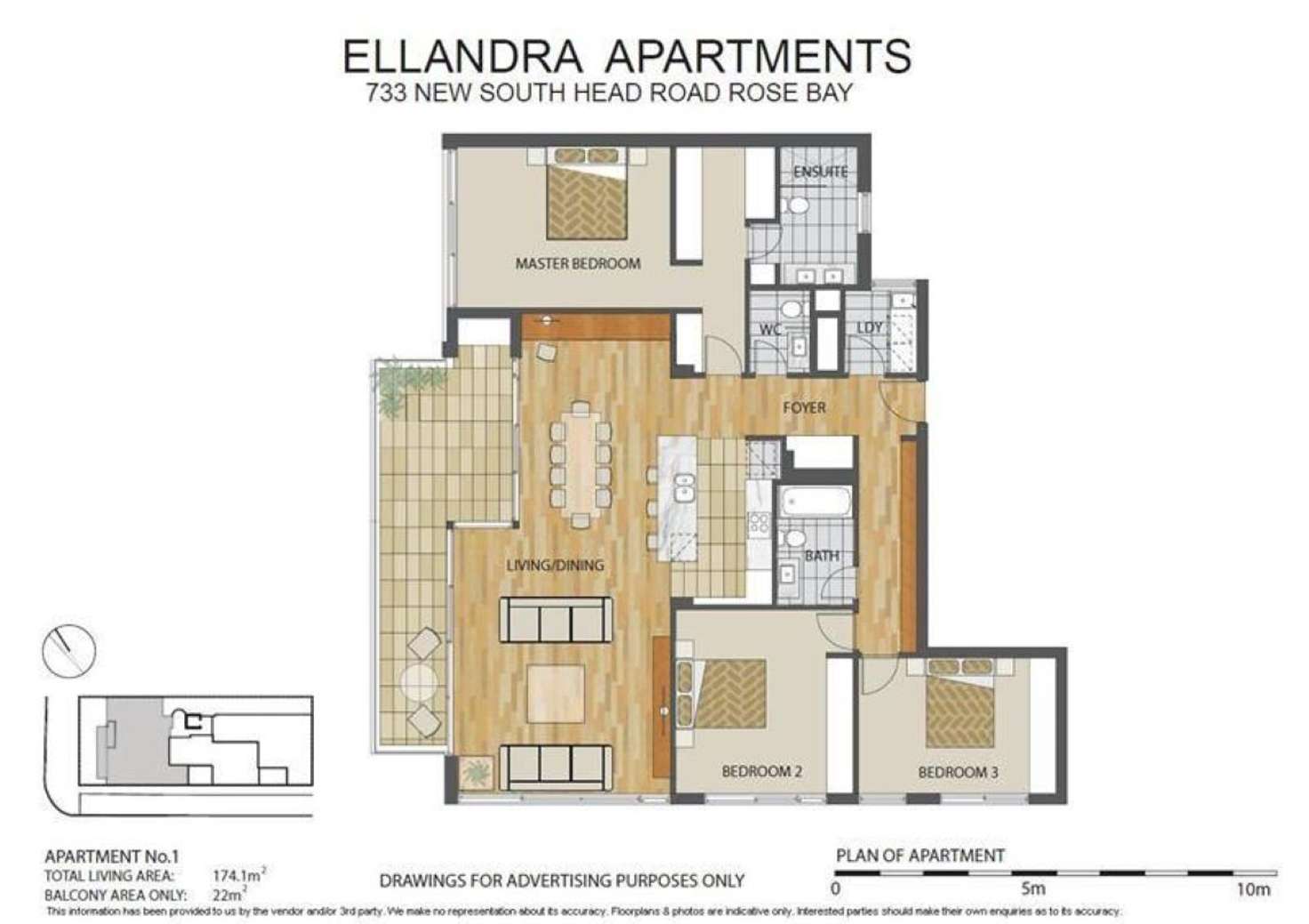 Floorplan of Homely apartment listing, 4/733 New South Head Road, Rose Bay NSW 2029