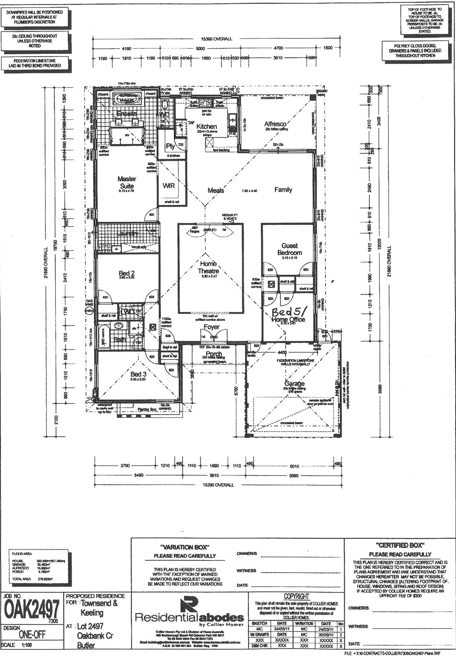Floorplan of Homely house listing, 44 Oakbank Crescent, Butler WA 6036