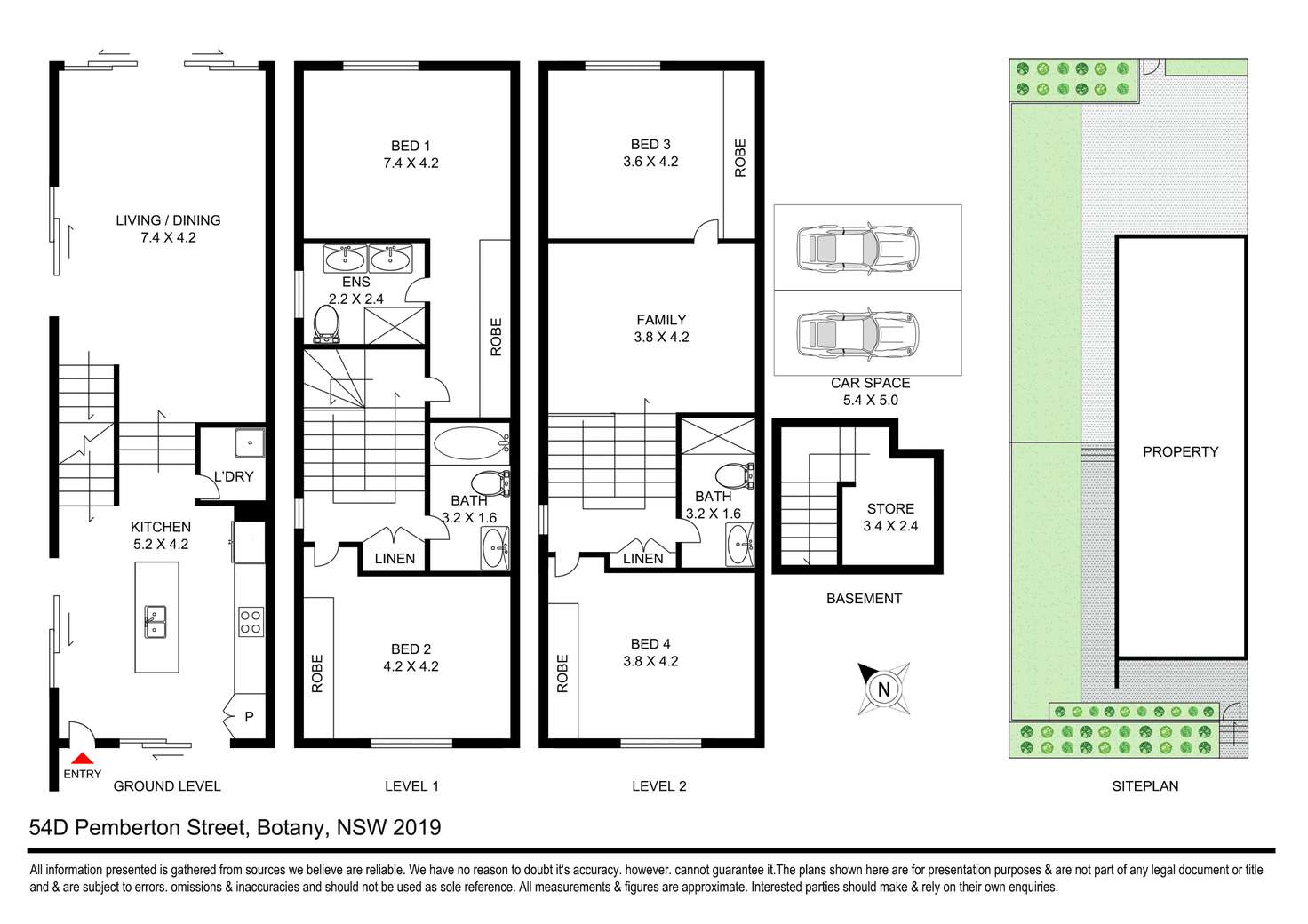 Floorplan of Homely house listing, 54D Pemberton Street, Botany NSW 2019