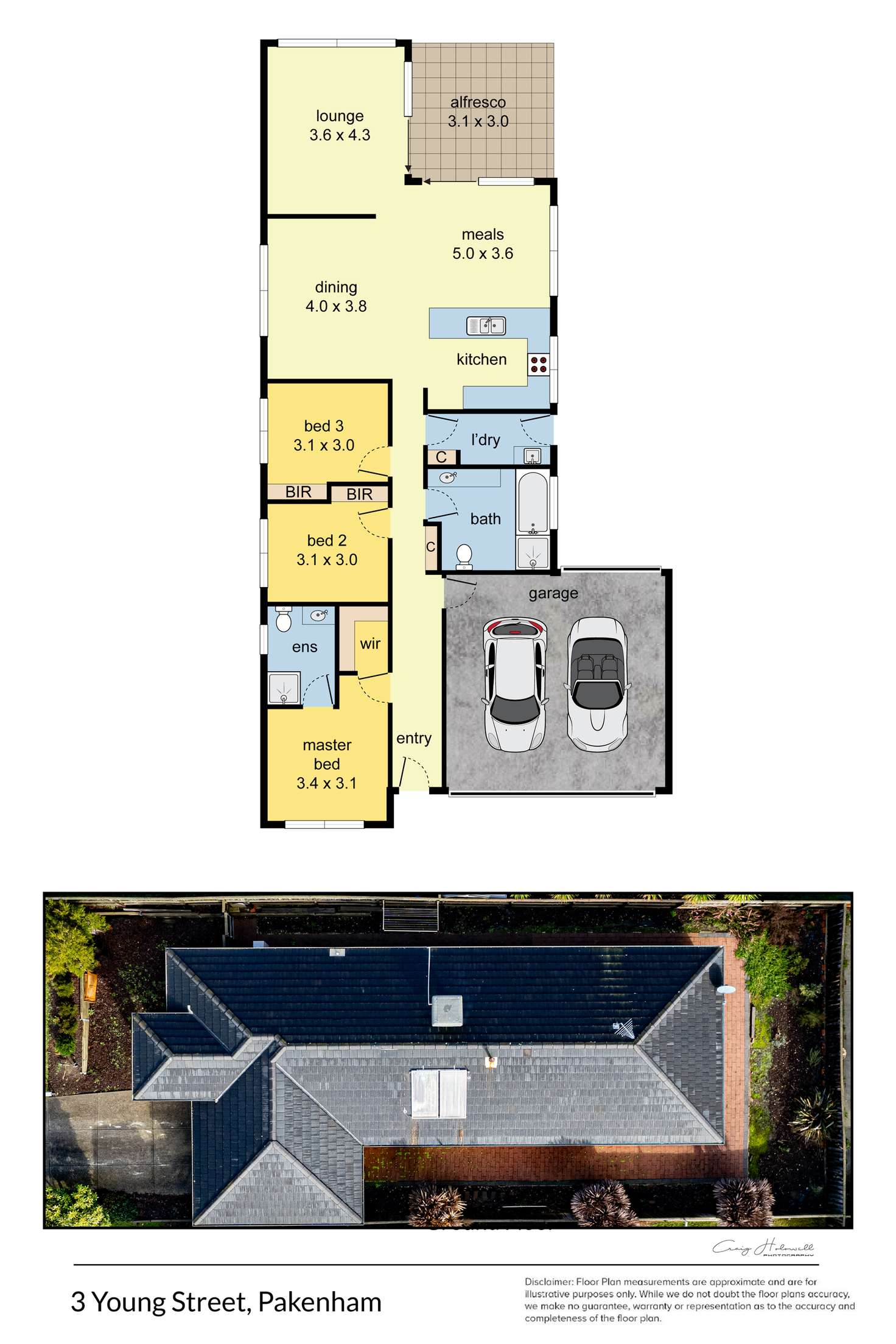Floorplan of Homely house listing, 3 Young Street, Pakenham VIC 3810