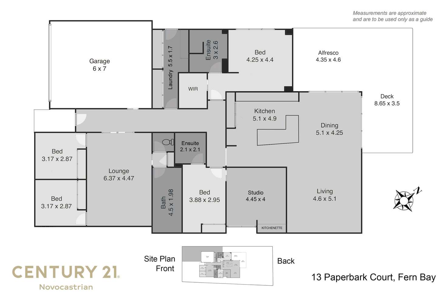 Floorplan of Homely house listing, 13 Paperbark Court, Fern Bay NSW 2295