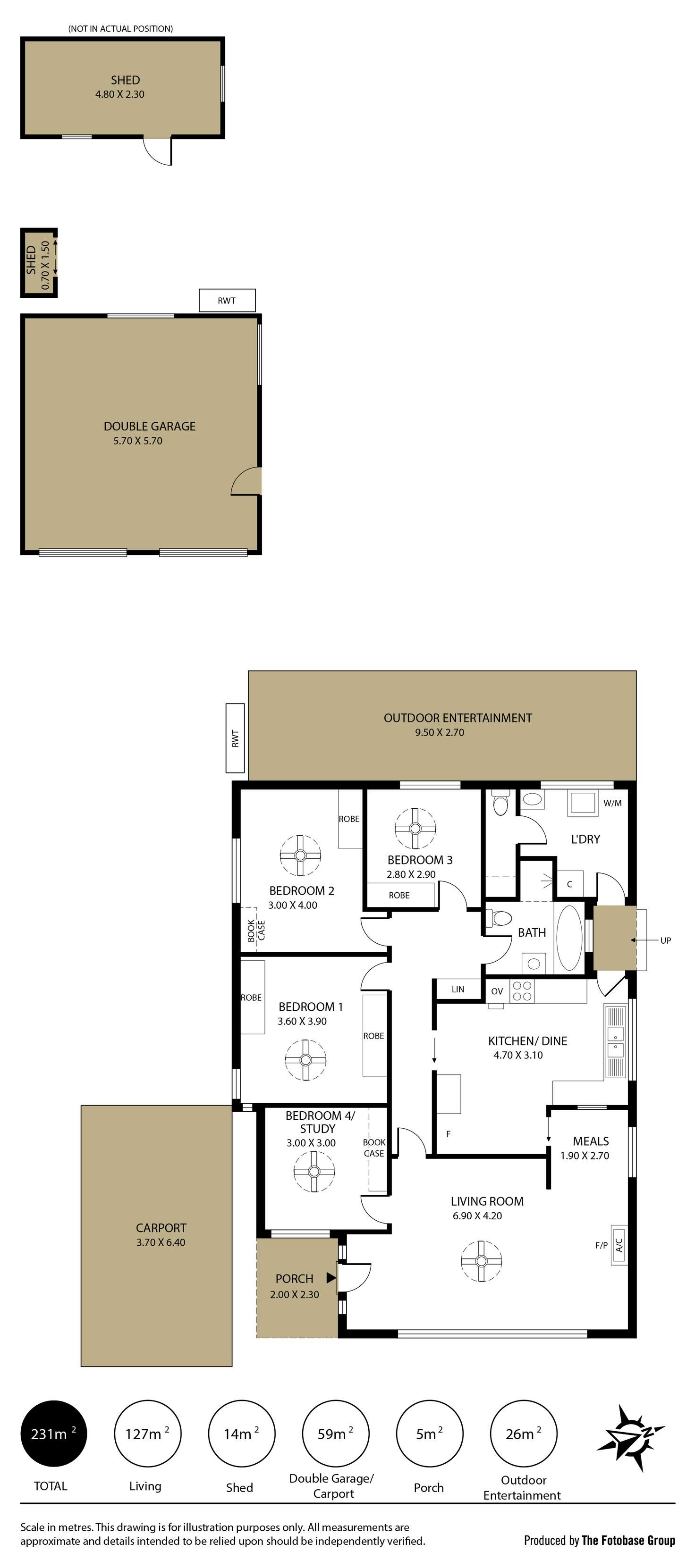 Floorplan of Homely house listing, 13 Taylor Terrace, Rosslyn Park SA 5072