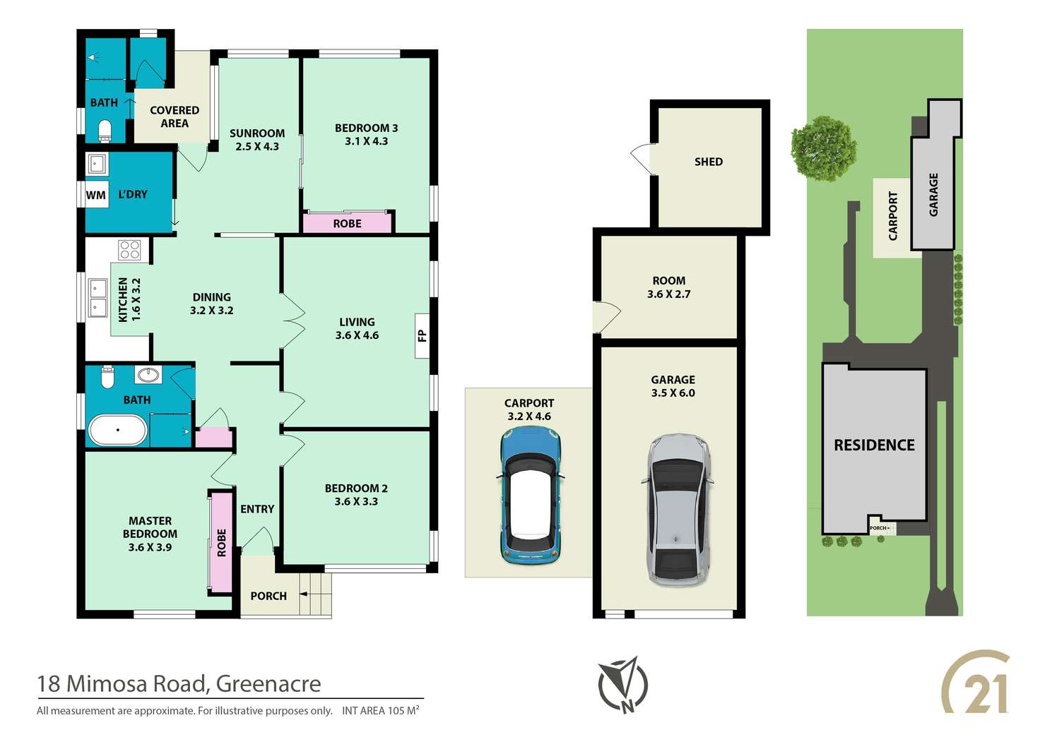 Floorplan of Homely house listing, 18 Mimosa Road, Greenacre NSW 2190