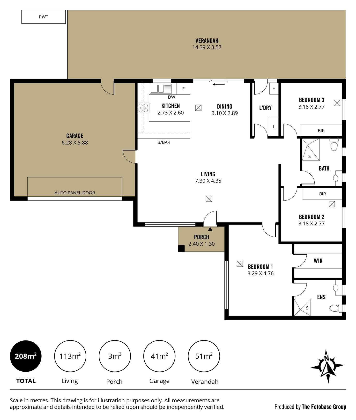 Floorplan of Homely house listing, 3/91 Kingborn Avenue, Seaton SA 5023