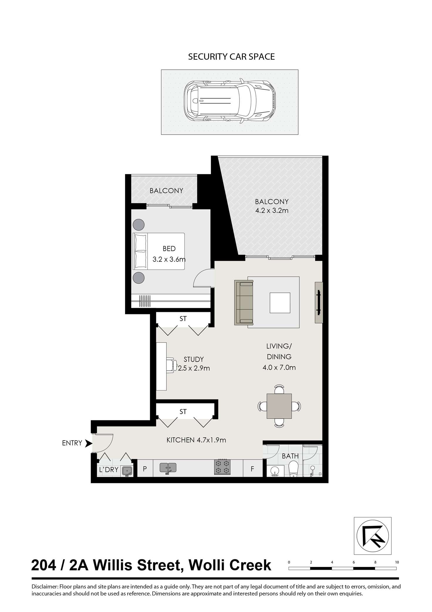 Floorplan of Homely apartment listing, 204/2A Willis Street, Wolli Creek NSW 2205