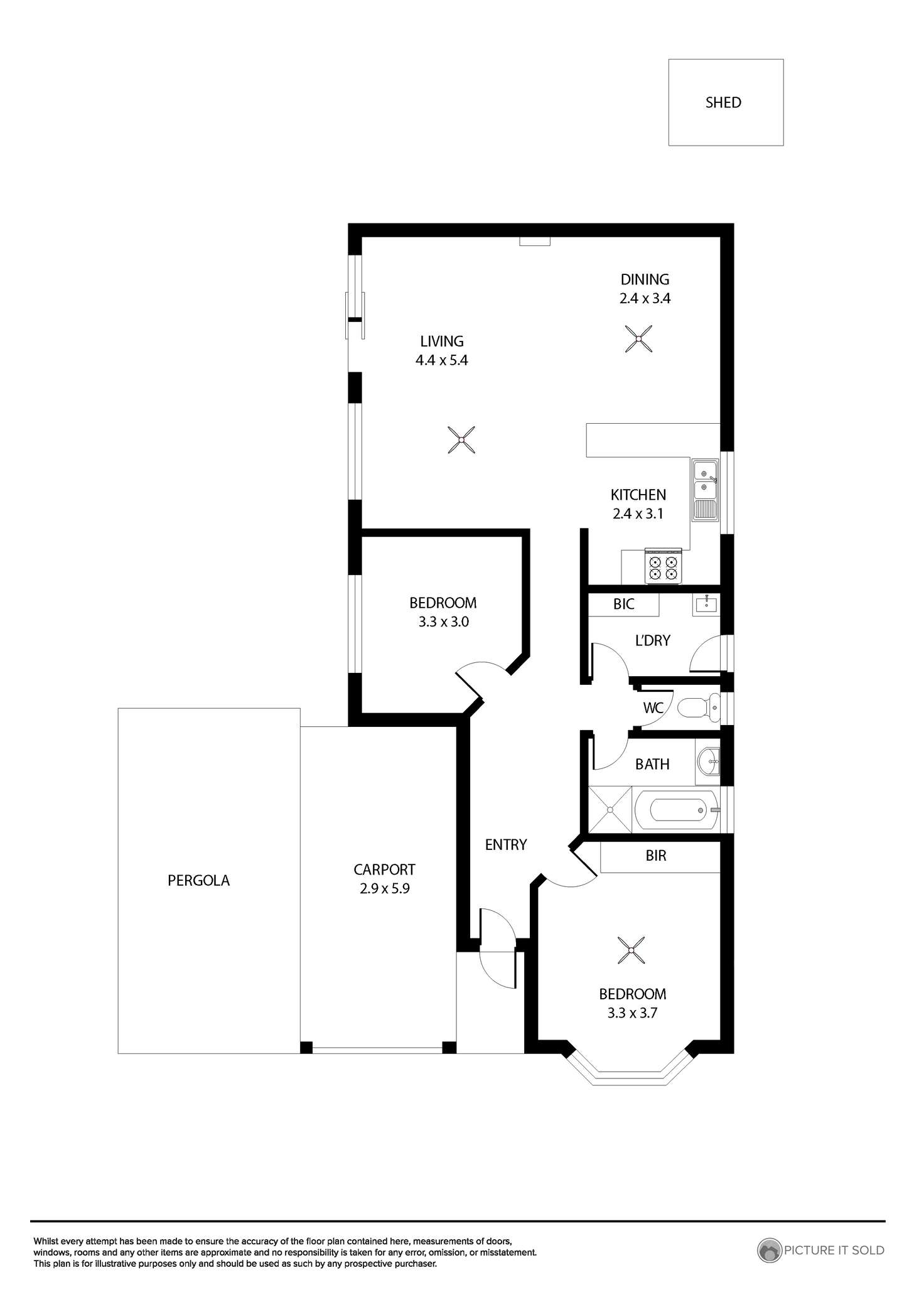 Floorplan of Homely house listing, 13 Marjoram Street, Rosewater SA 5013