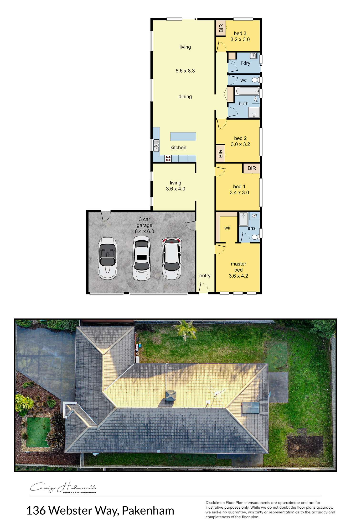 Floorplan of Homely house listing, 136 Webster Way, Pakenham VIC 3810