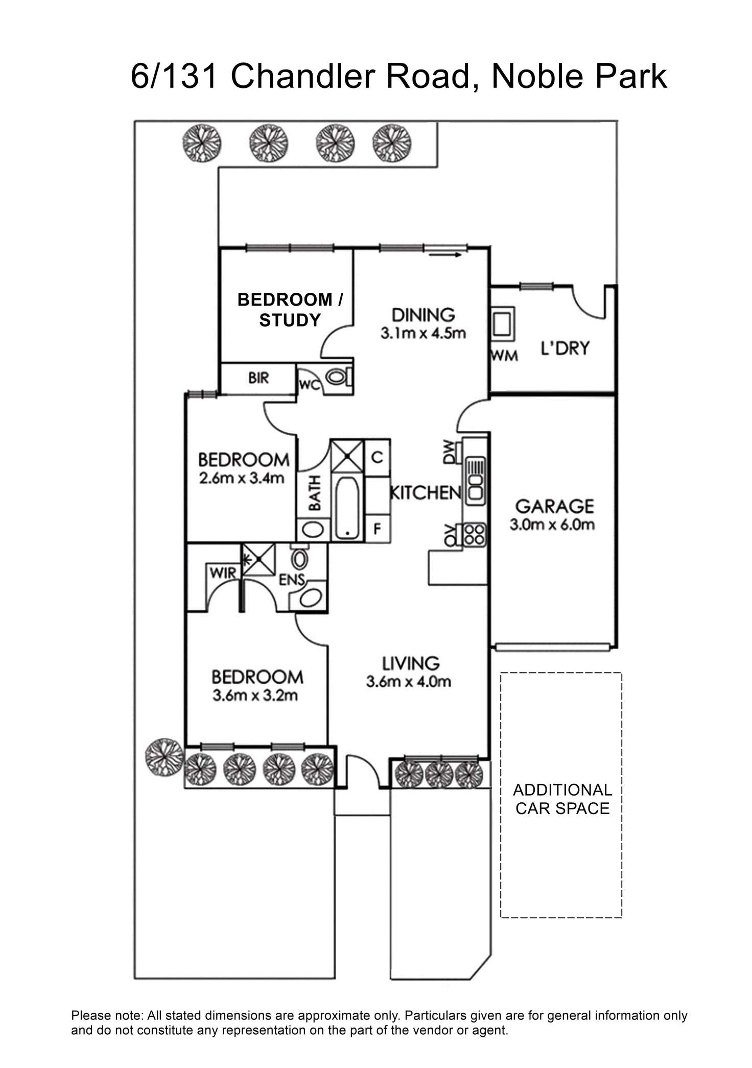 Floorplan of Homely unit listing, 6/131 Chandler Road, Noble Park VIC 3174