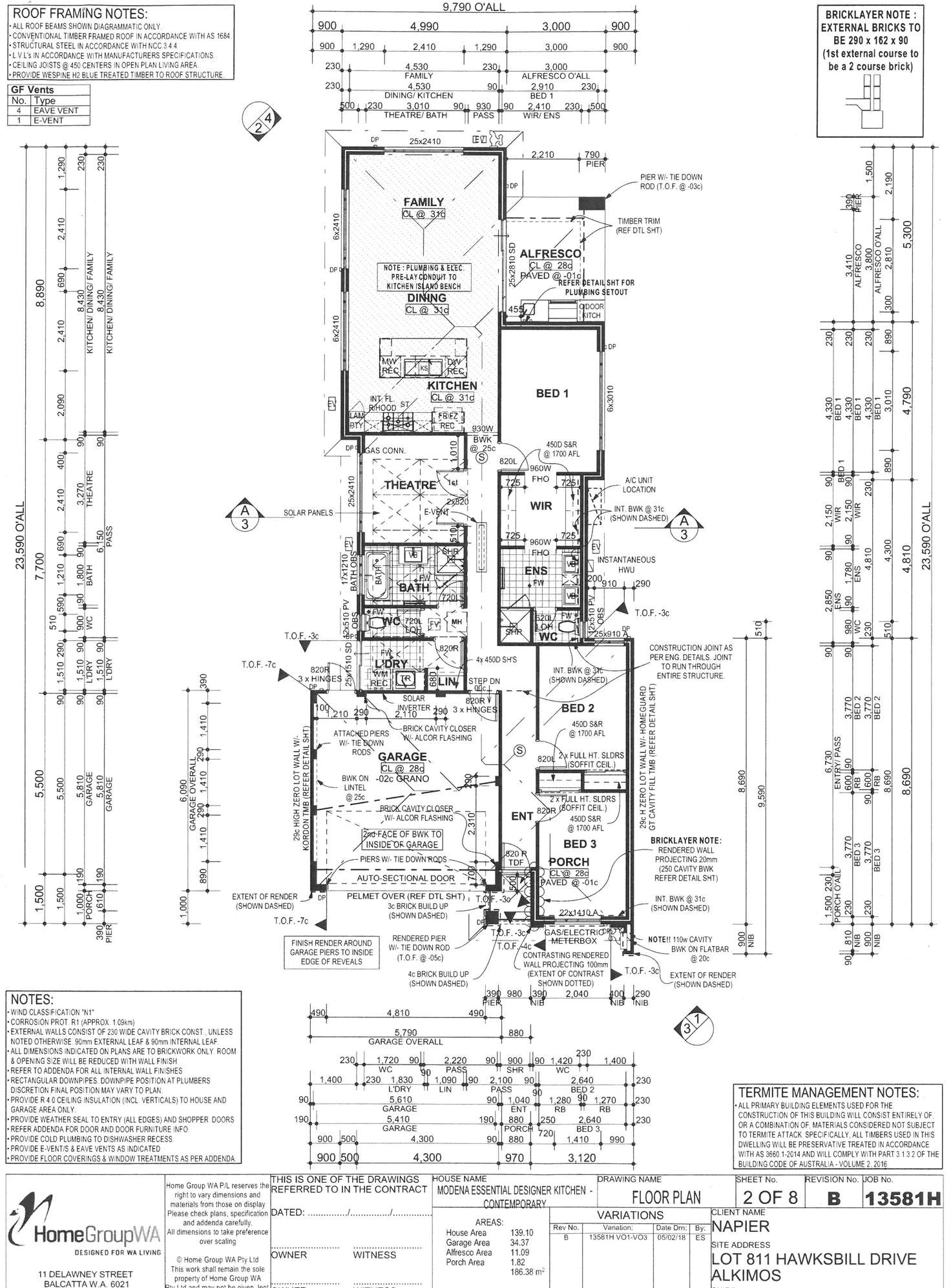 Floorplan of Homely house listing, 184 Hawksbill Drive, Alkimos WA 6038