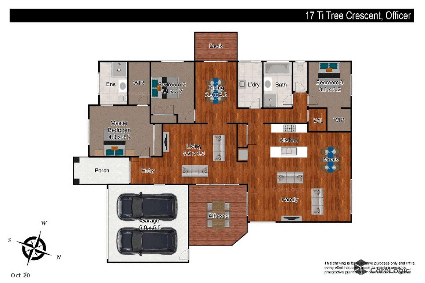 Floorplan of Homely house listing, 17 Ti Tree Crescent, Officer VIC 3809