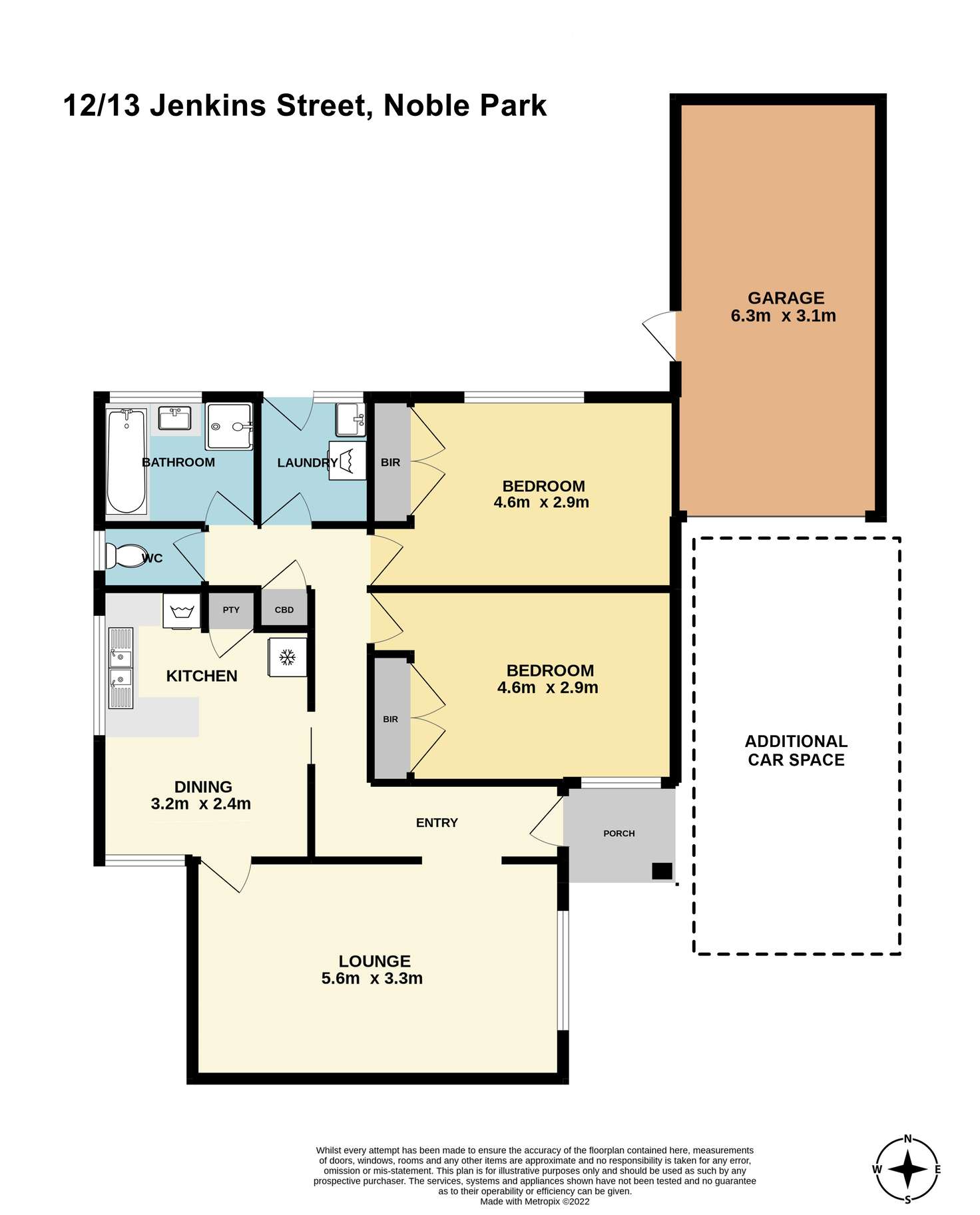Floorplan of Homely unit listing, 12/13 Jenkins Street, Noble Park VIC 3174