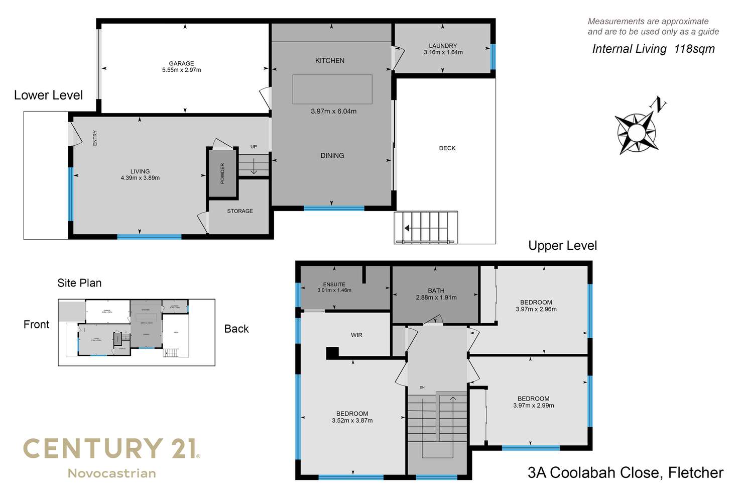 Floorplan of Homely semiDetached listing, 3a Coolabah Close, Fletcher NSW 2287