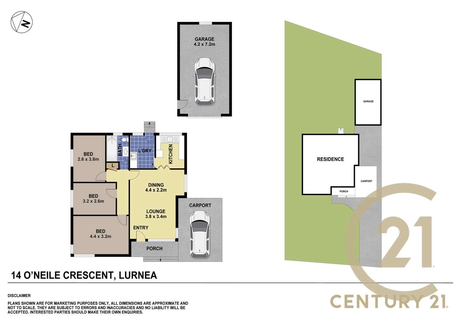 Floorplan of Homely house listing, 14 O'neile Crescent, Lurnea NSW 2170