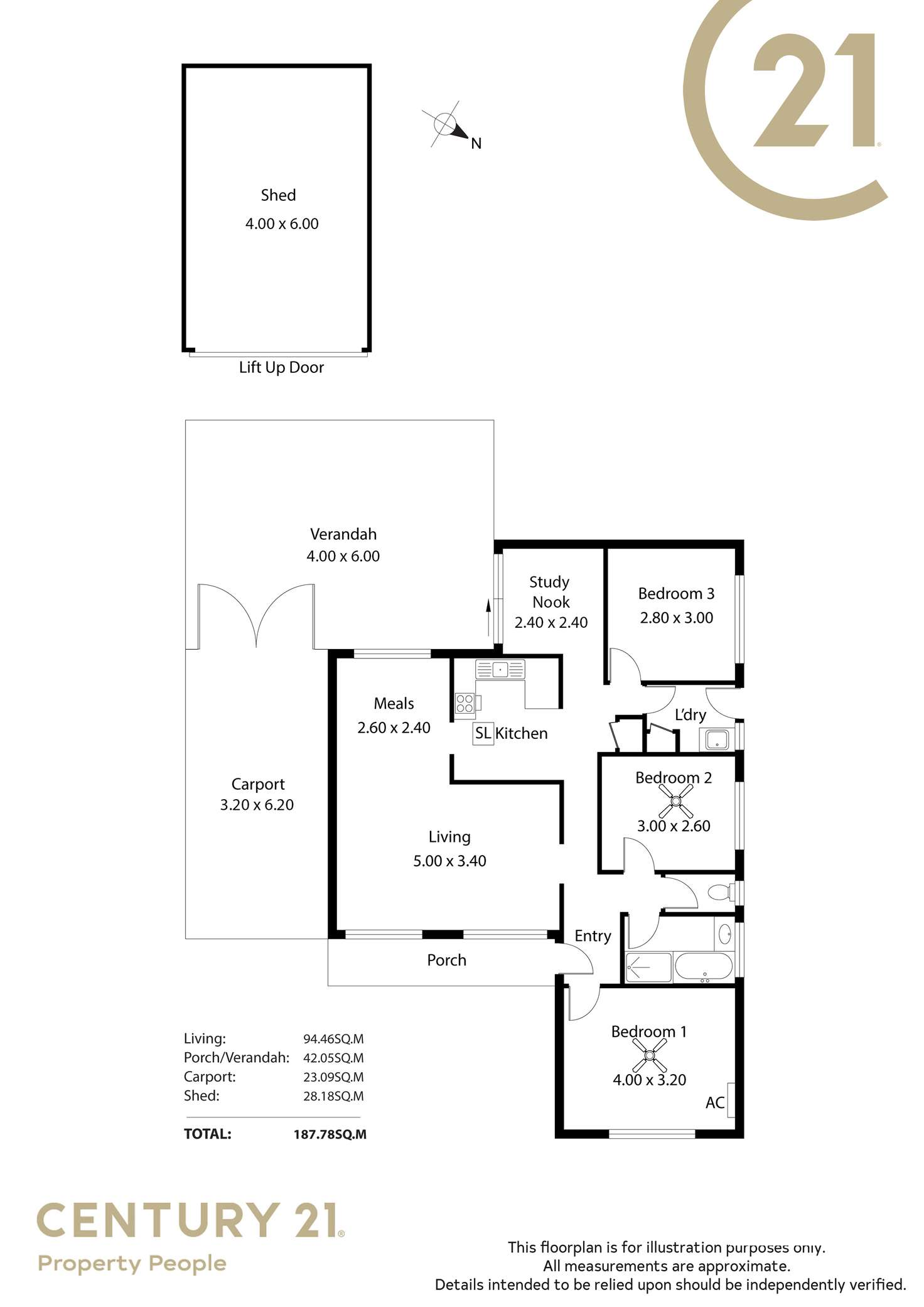 Floorplan of Homely house listing, 16 Cork Street, Salisbury Downs SA 5108