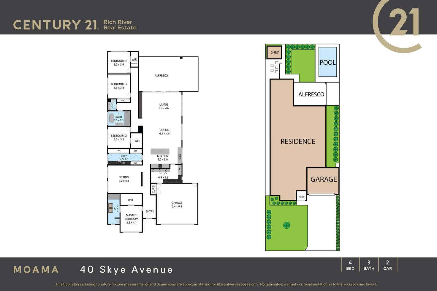 Floorplan of Homely house listing, 40 Skye Avenue, Moama NSW 2731