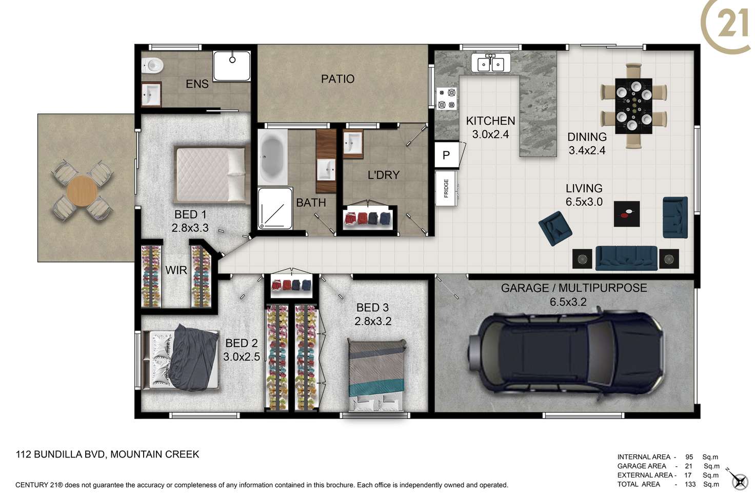 Floorplan of Homely house listing, 112 Bundilla Boulevard, Mountain Creek QLD 4557