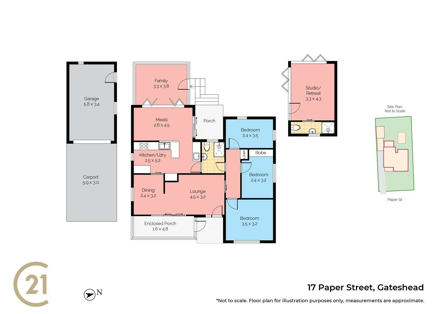 Floorplan of Homely house listing, 17 Paper Street, Gateshead NSW 2290