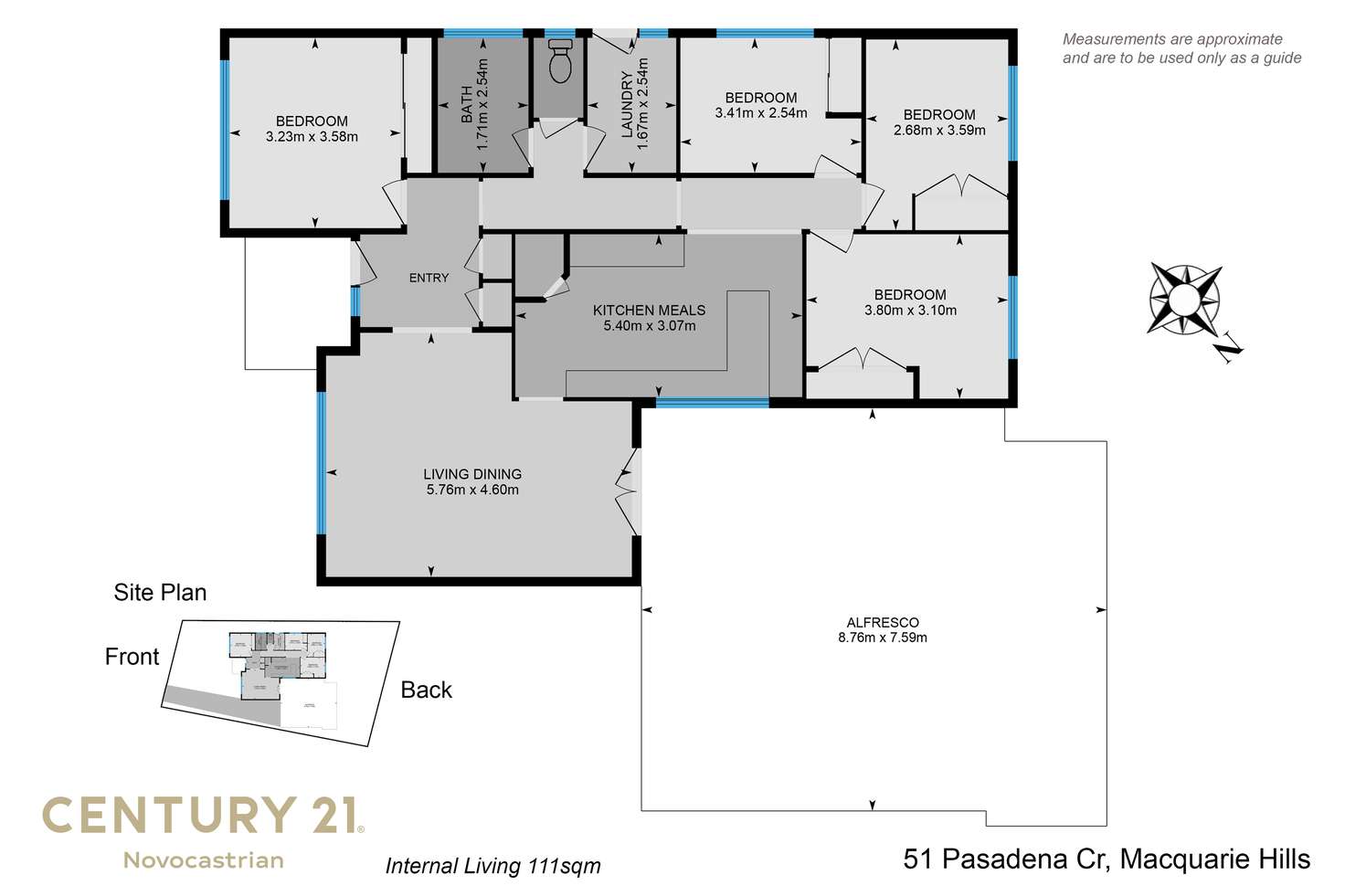 Floorplan of Homely house listing, 51 Pasadena Crescent, Macquarie Hills NSW 2285