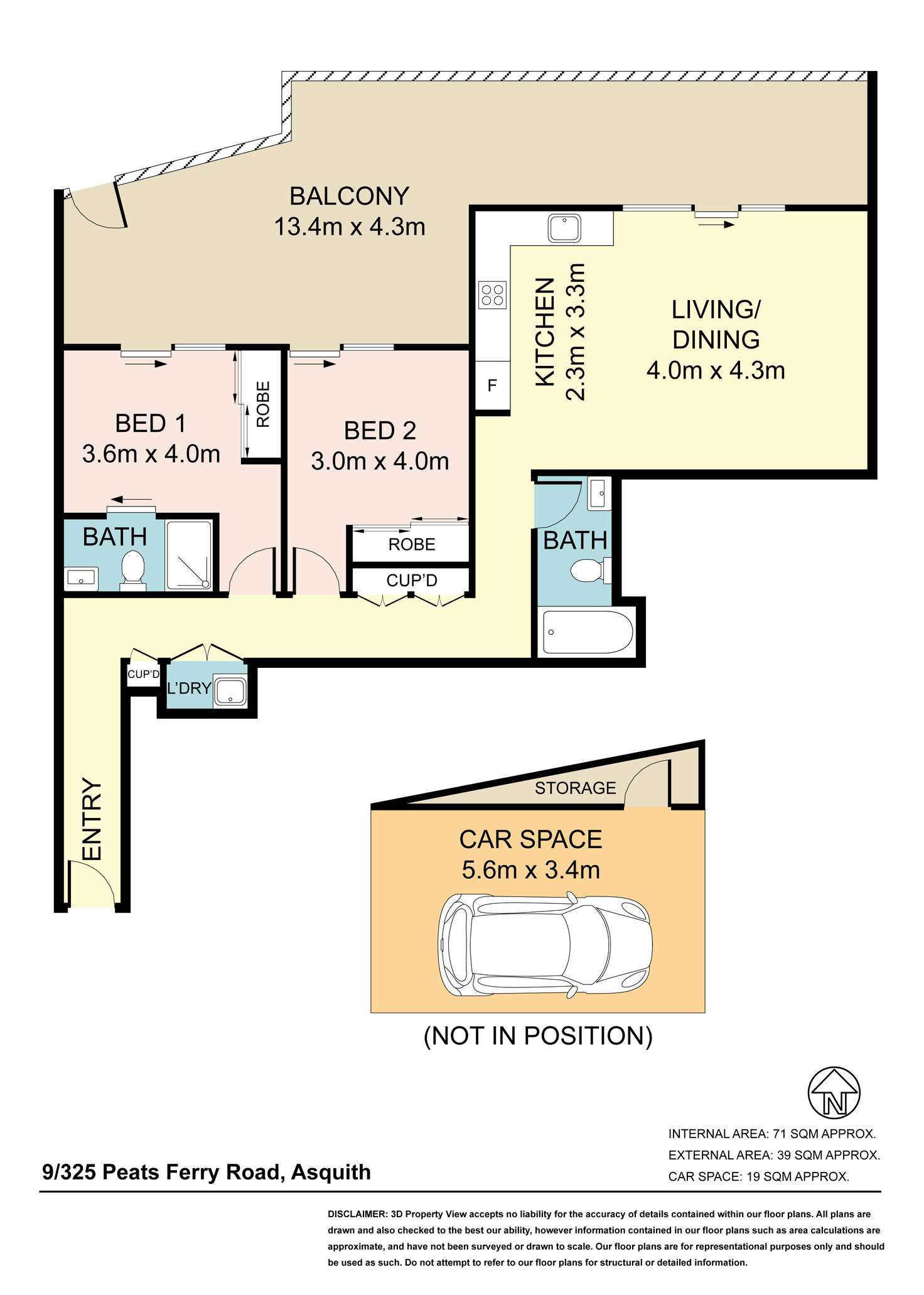 Floorplan of Homely apartment listing, 9/325-331 Peats Ferry Road, Asquith NSW 2077