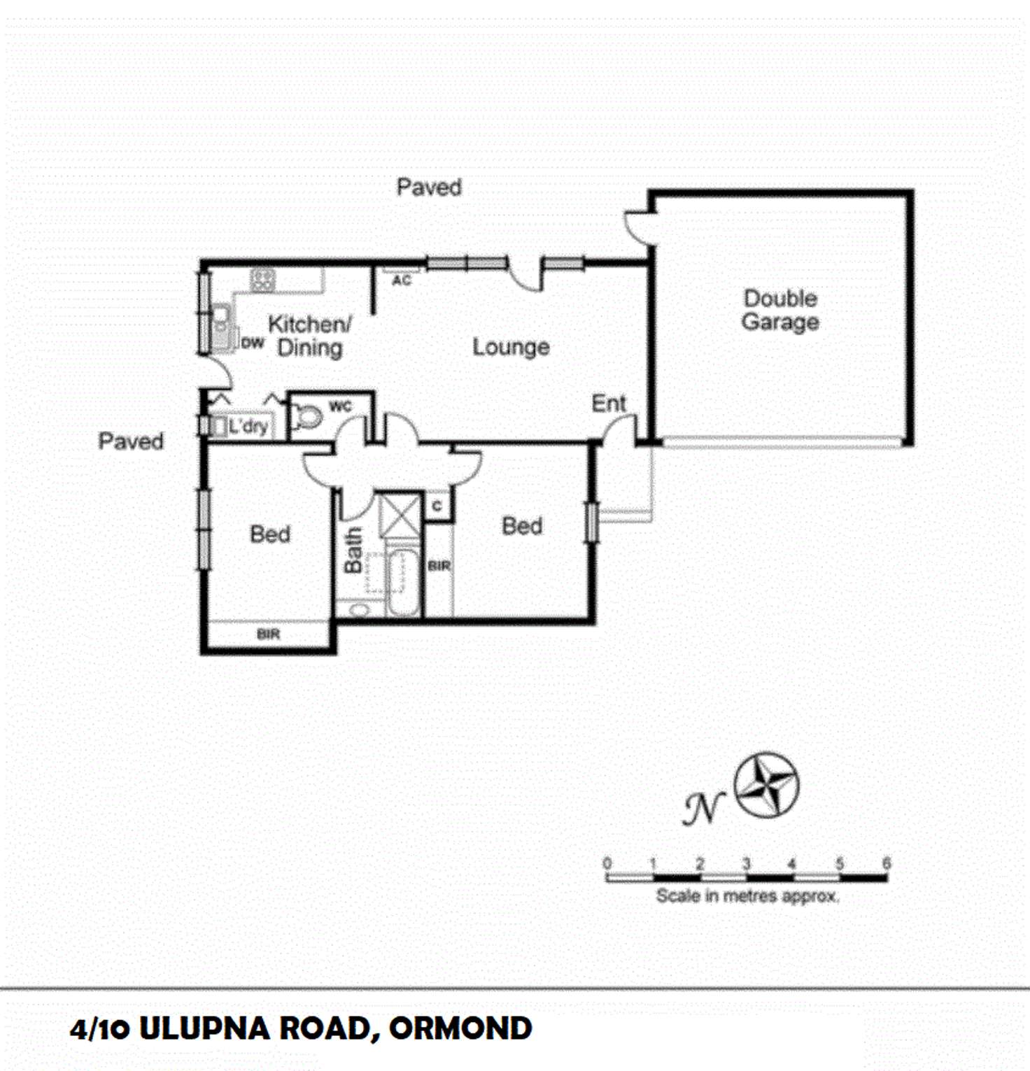 Floorplan of Homely unit listing, 4/10 Ulupna Road, Ormond VIC 3204