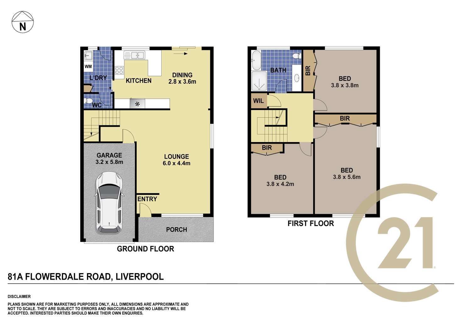Floorplan of Homely house listing, 81 Flowerdale Road, Liverpool NSW 2170