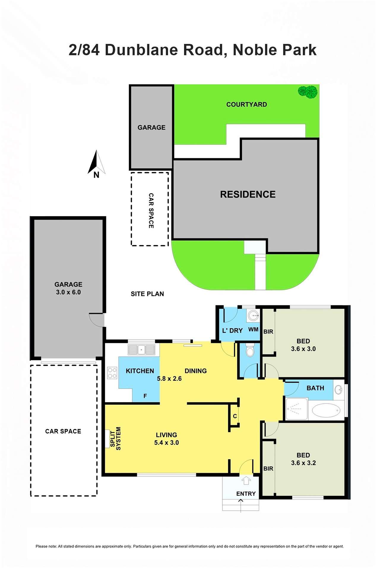 Floorplan of Homely unit listing, 2/84 Dunblane Road, Noble Park VIC 3174