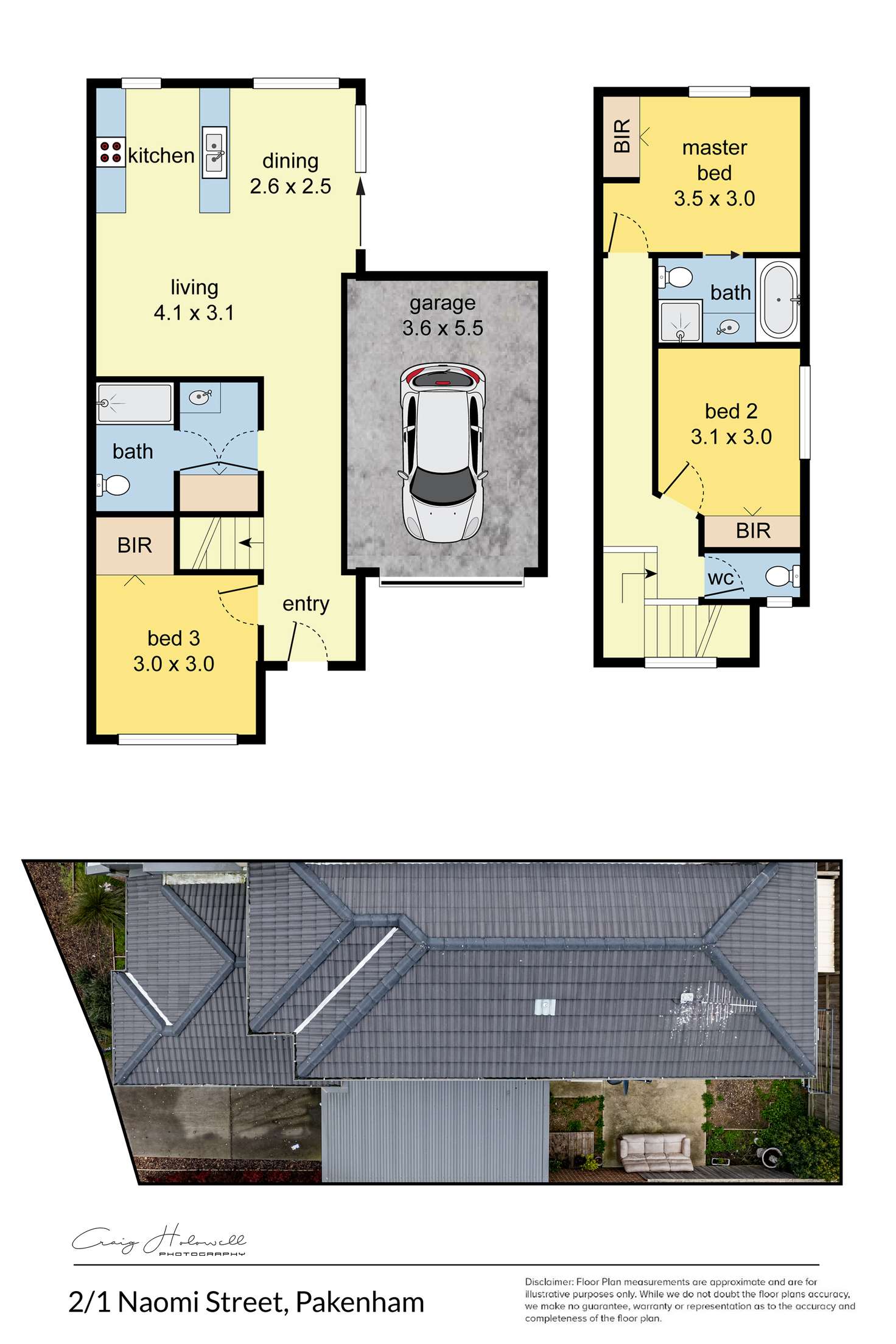 Floorplan of Homely house listing, 2/1 Naomi Street, Pakenham VIC 3810