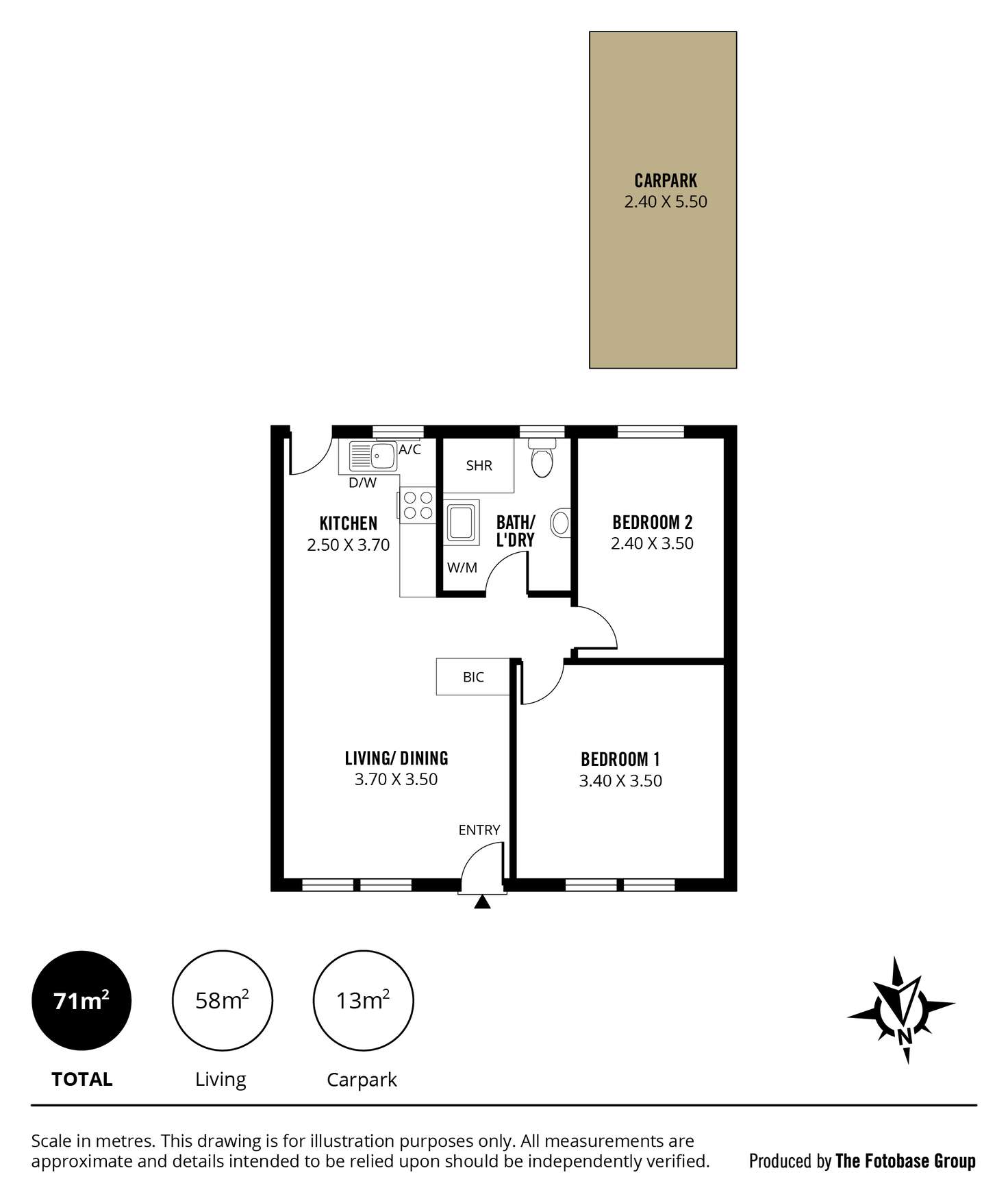 Floorplan of Homely unit listing, 4/237 Belair Road, Torrens Park SA 5062