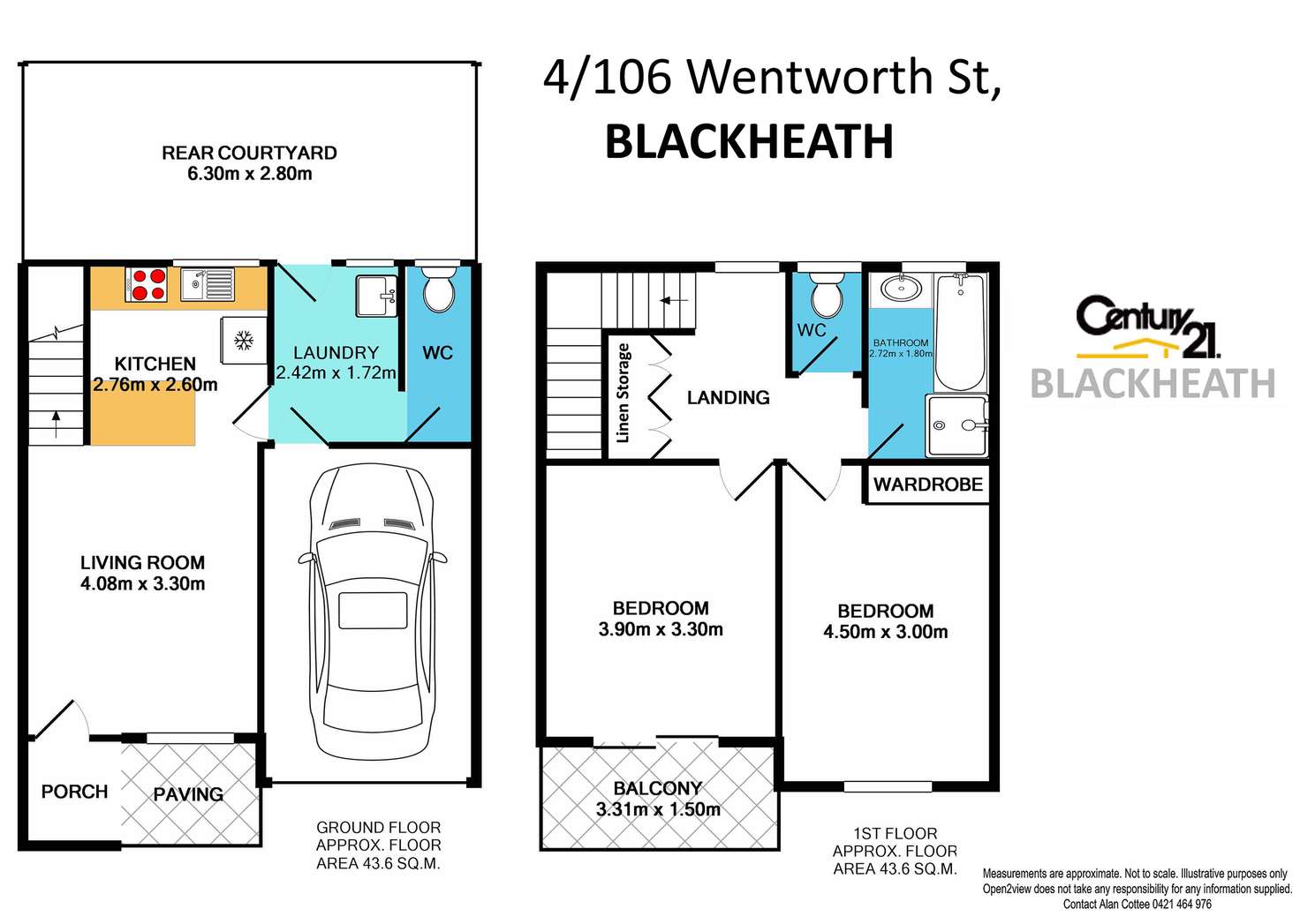 Floorplan of Homely townhouse listing, 4/106 Wentworth Street, Blackheath NSW 2785