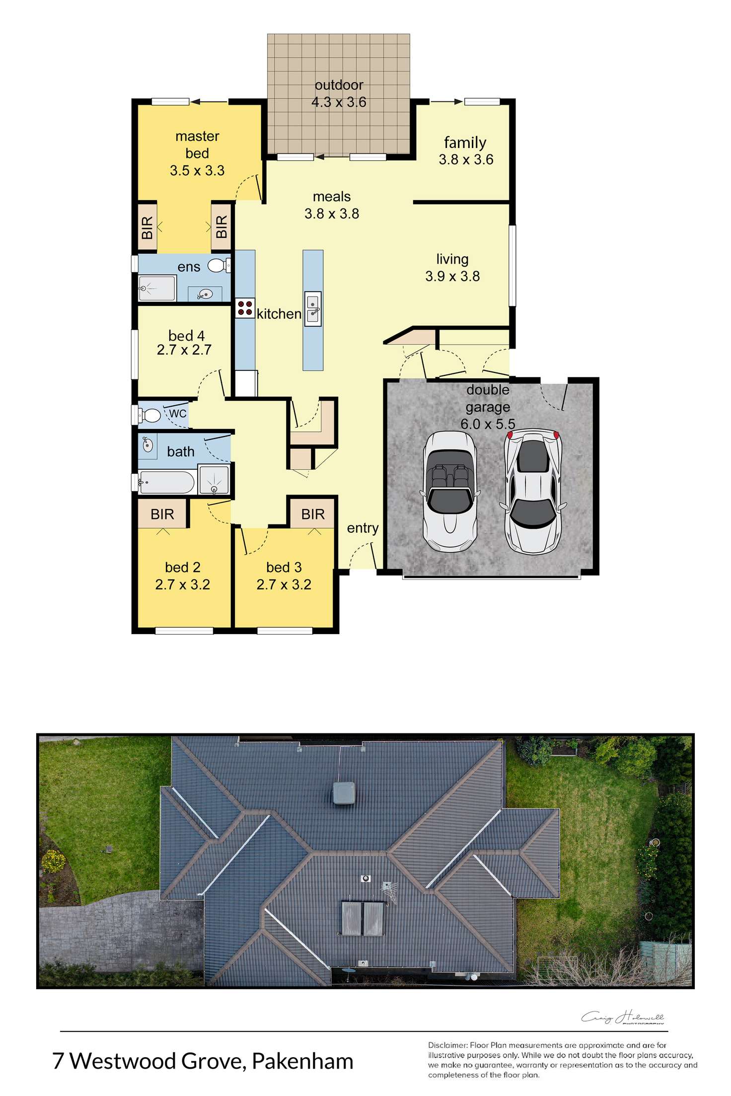 Floorplan of Homely house listing, 7 Westwood Grove, Pakenham VIC 3810