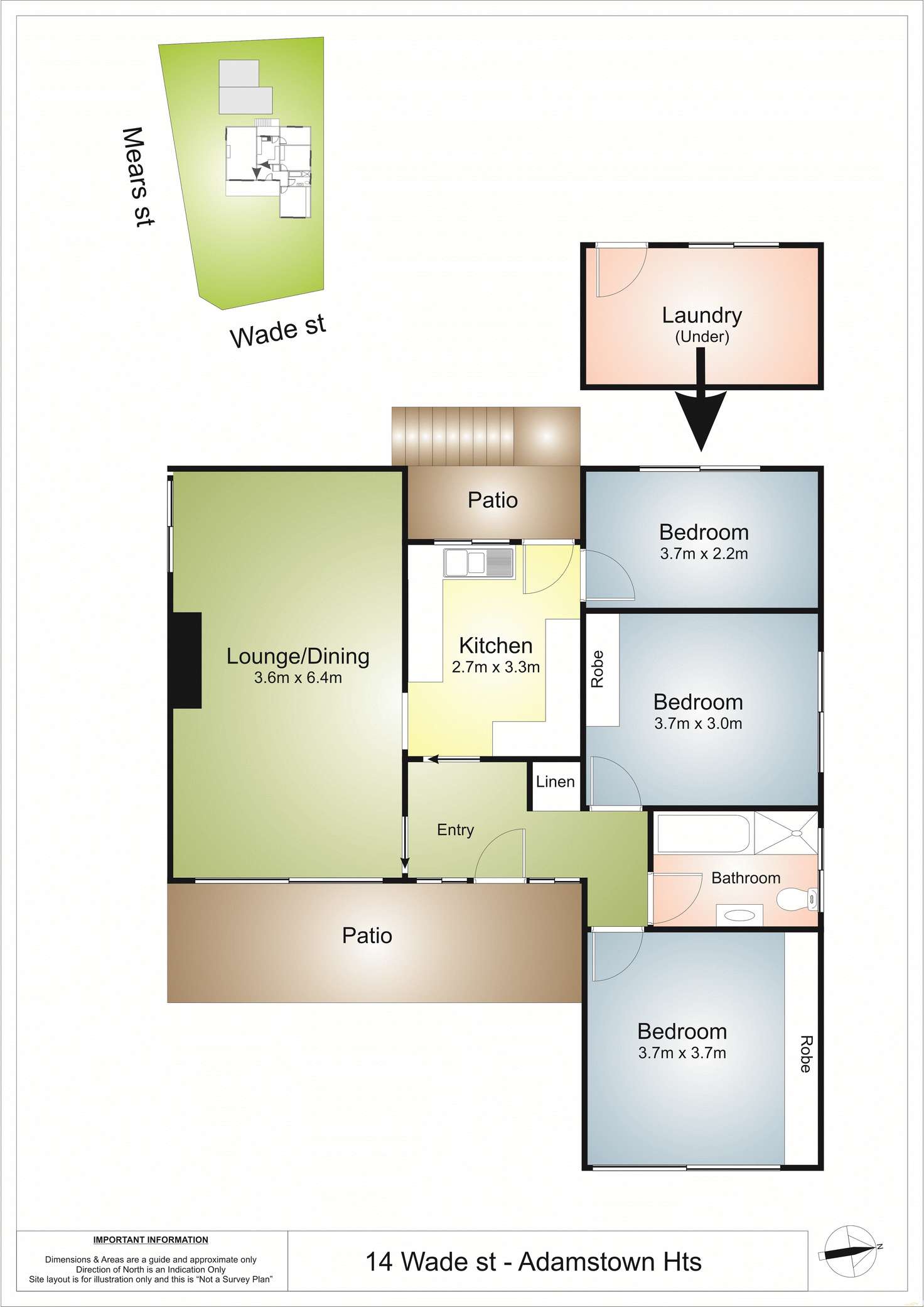 Floorplan of Homely house listing, 14 Wade Street, Adamstown Heights NSW 2289