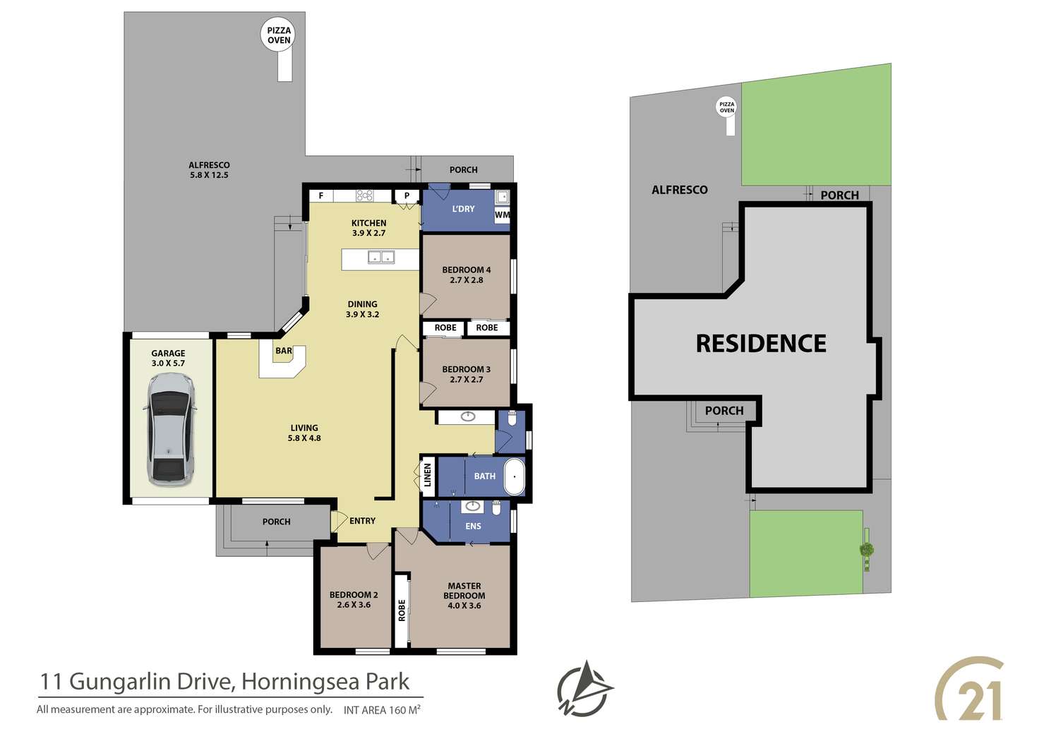 Floorplan of Homely house listing, 11 Gungarlin Drive, Horningsea Park NSW 2171