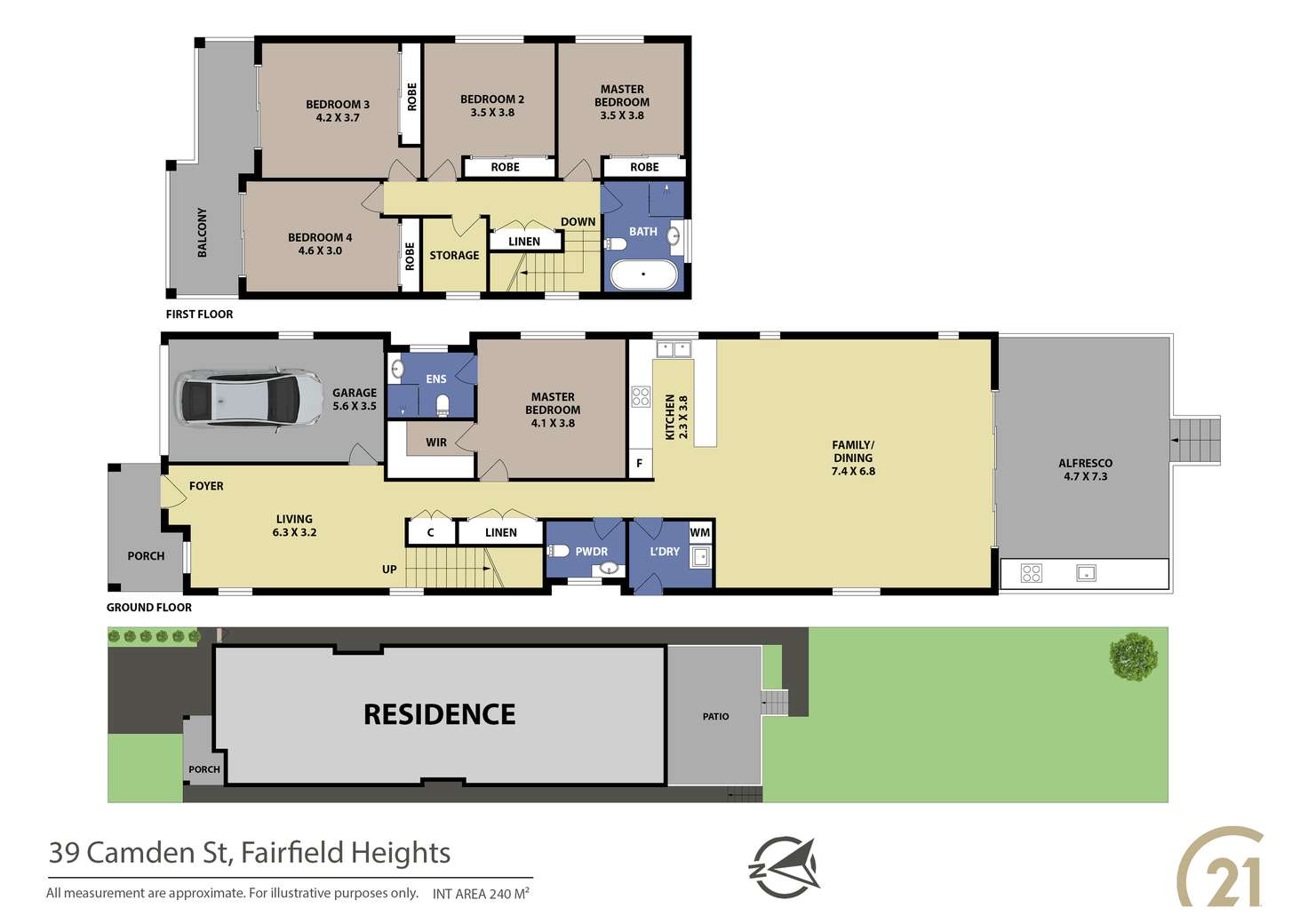 Floorplan of Homely house listing, 39 Camden Street, Fairfield Heights NSW 2165