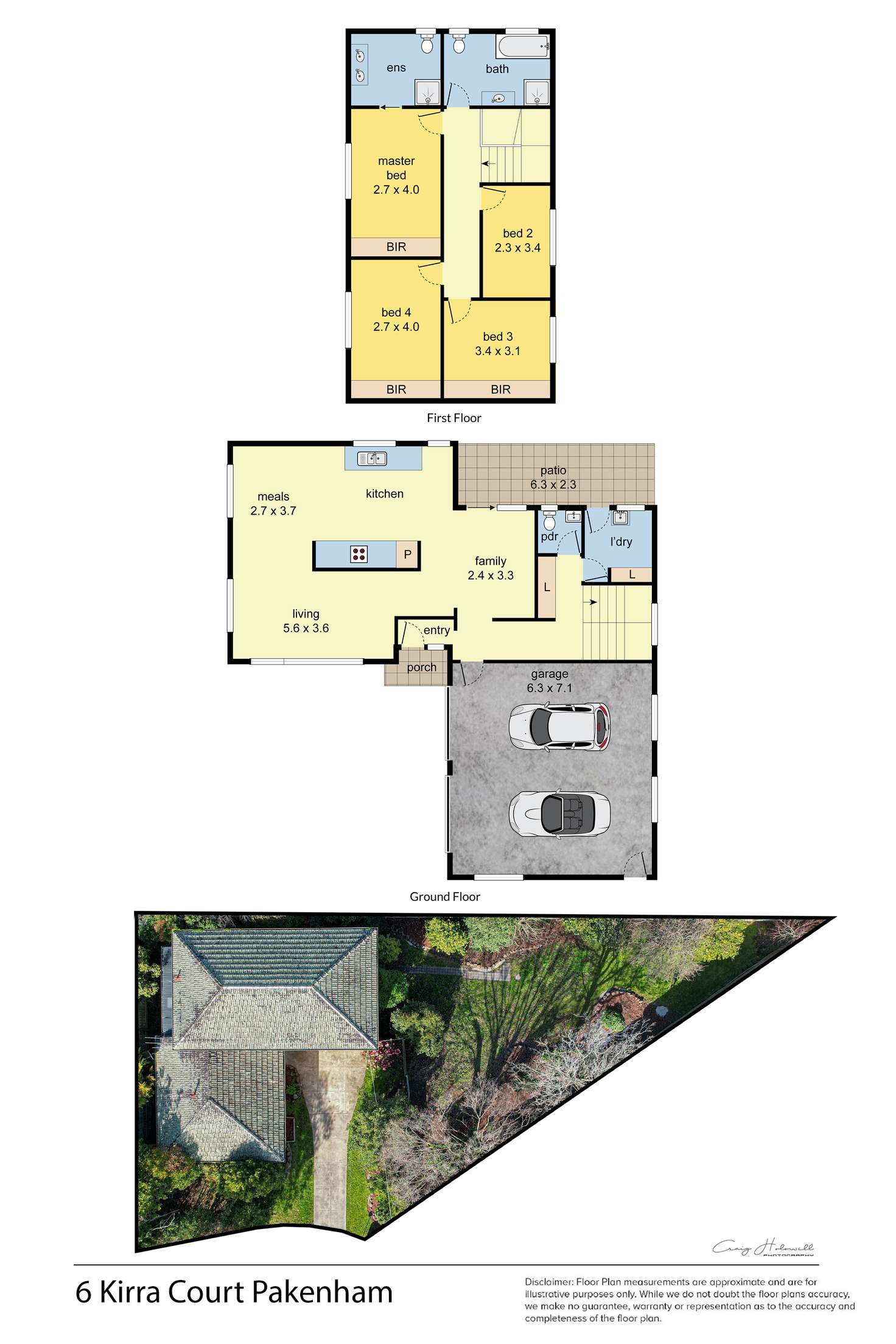 Floorplan of Homely house listing, 6 Kirra Court, Pakenham VIC 3810