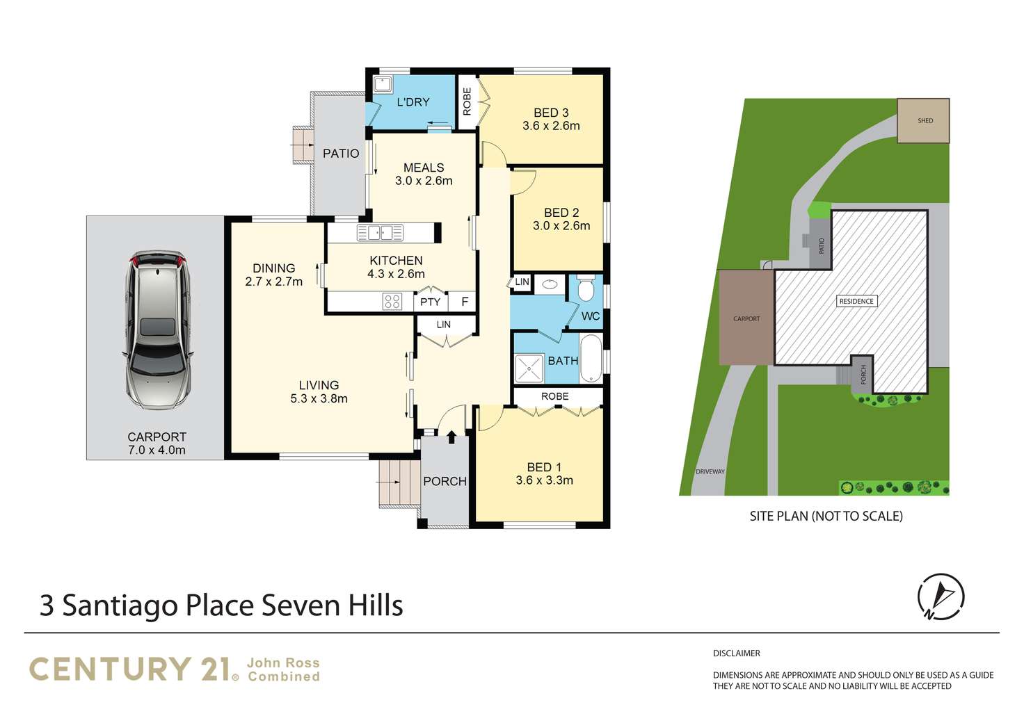 Floorplan of Homely house listing, 3 Santiago Place, Seven Hills NSW 2147