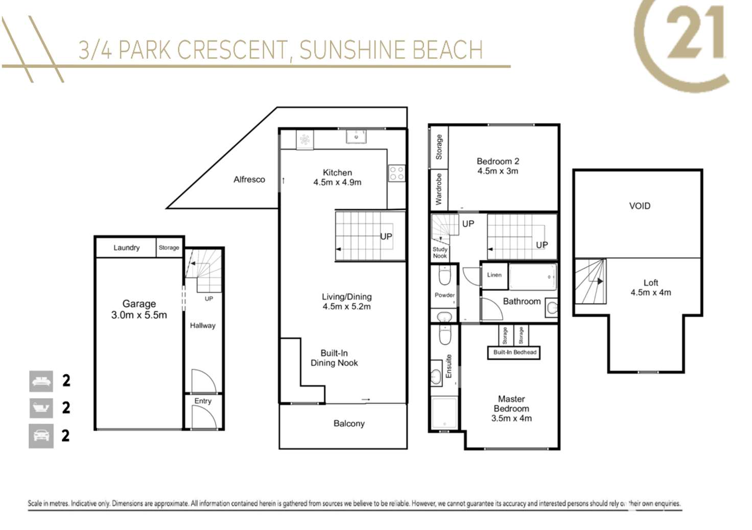 Floorplan of Homely unit listing, 3/4 Park Crescent, Sunshine Beach QLD 4567