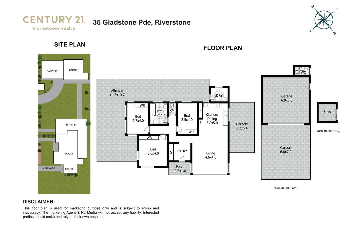 Floorplan of Homely house listing, 36 Gladstone Parade, Riverstone NSW 2765