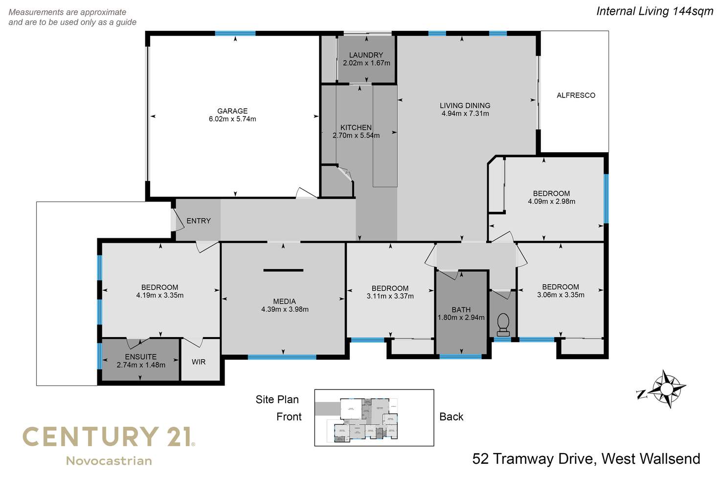 Floorplan of Homely house listing, 52 Tramway Drive, West Wallsend NSW 2286