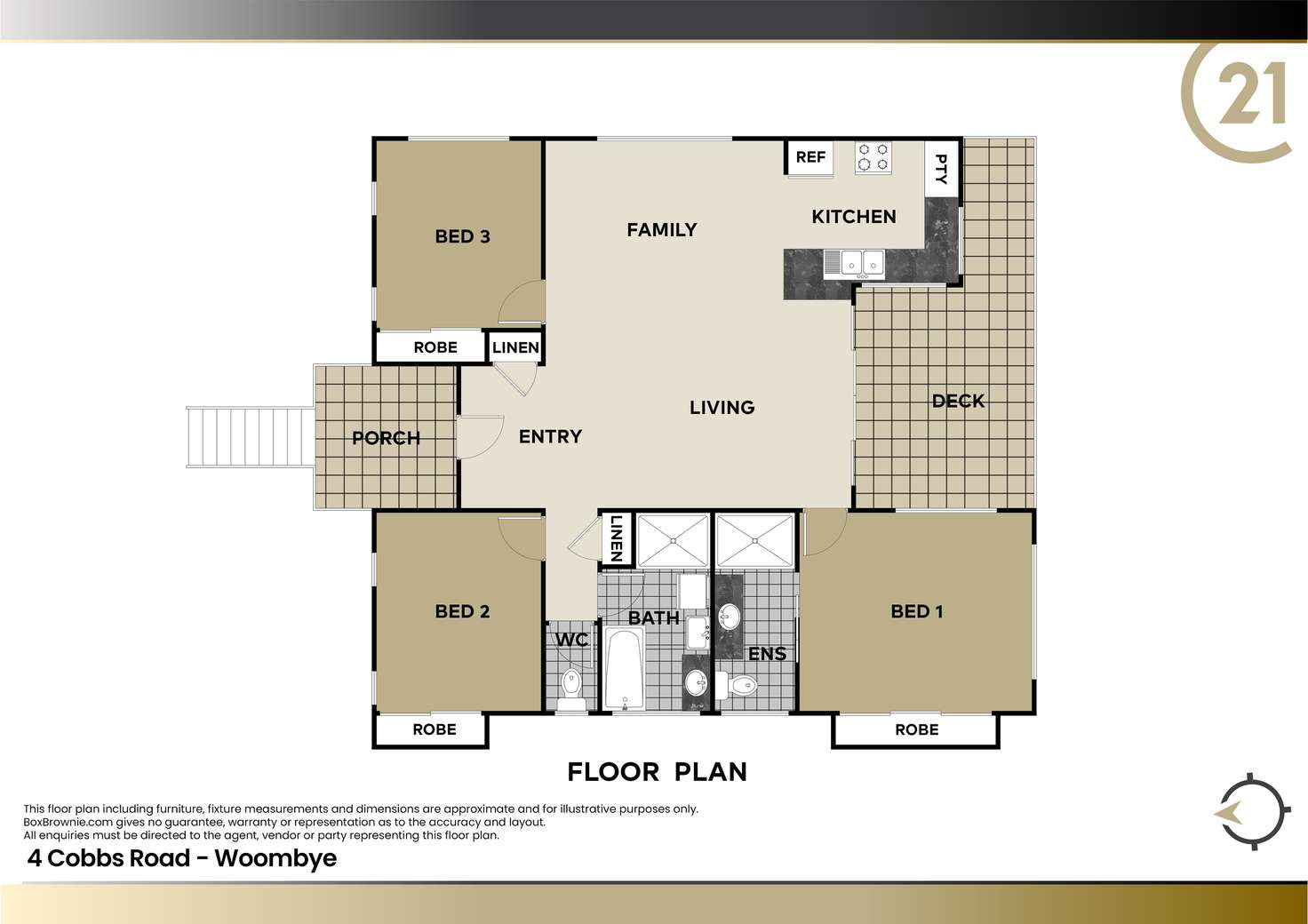 Floorplan of Homely house listing, 4 Cobbs Road, Woombye QLD 4559