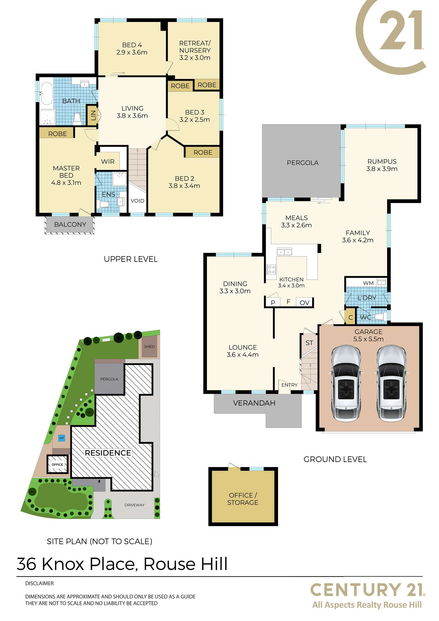 Floorplan of Homely house listing, 36 Knox Place, Rouse Hill NSW 2155