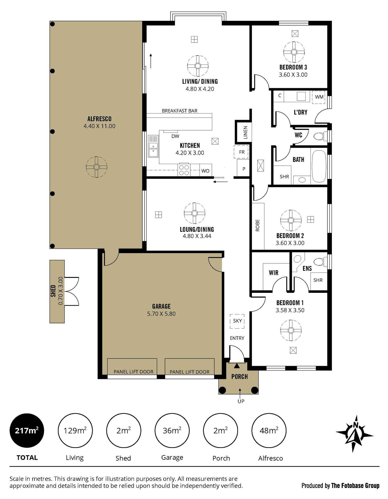 Floorplan of Homely house listing, 42C McInnes Avenue, Broadview SA 5083