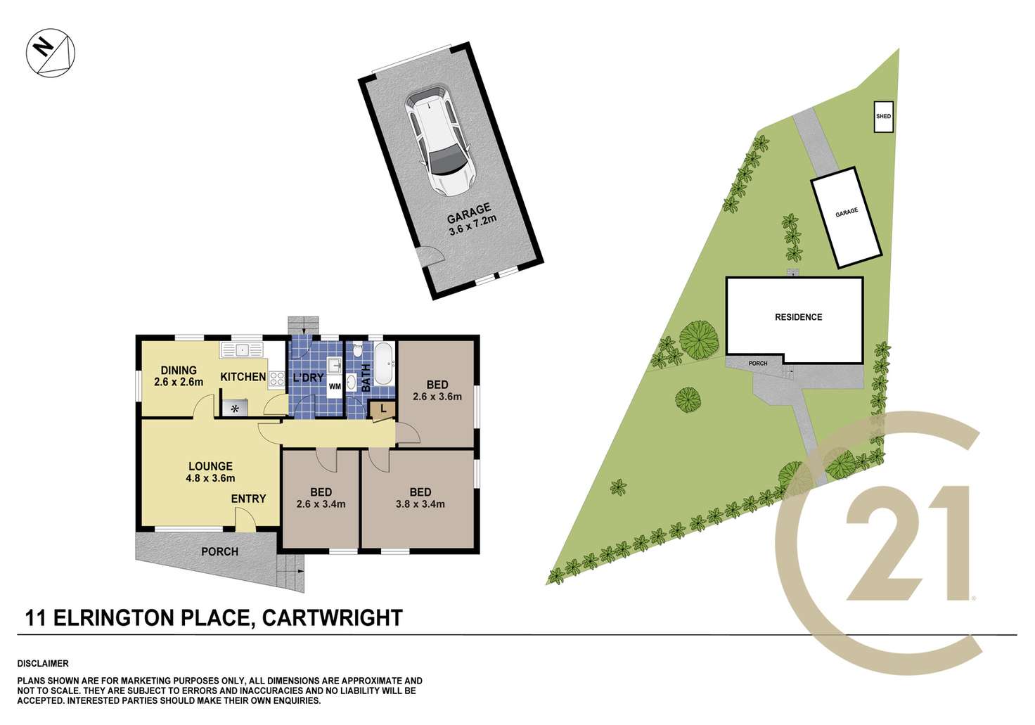 Floorplan of Homely house listing, 11 Elrington Place, Cartwright NSW 2168