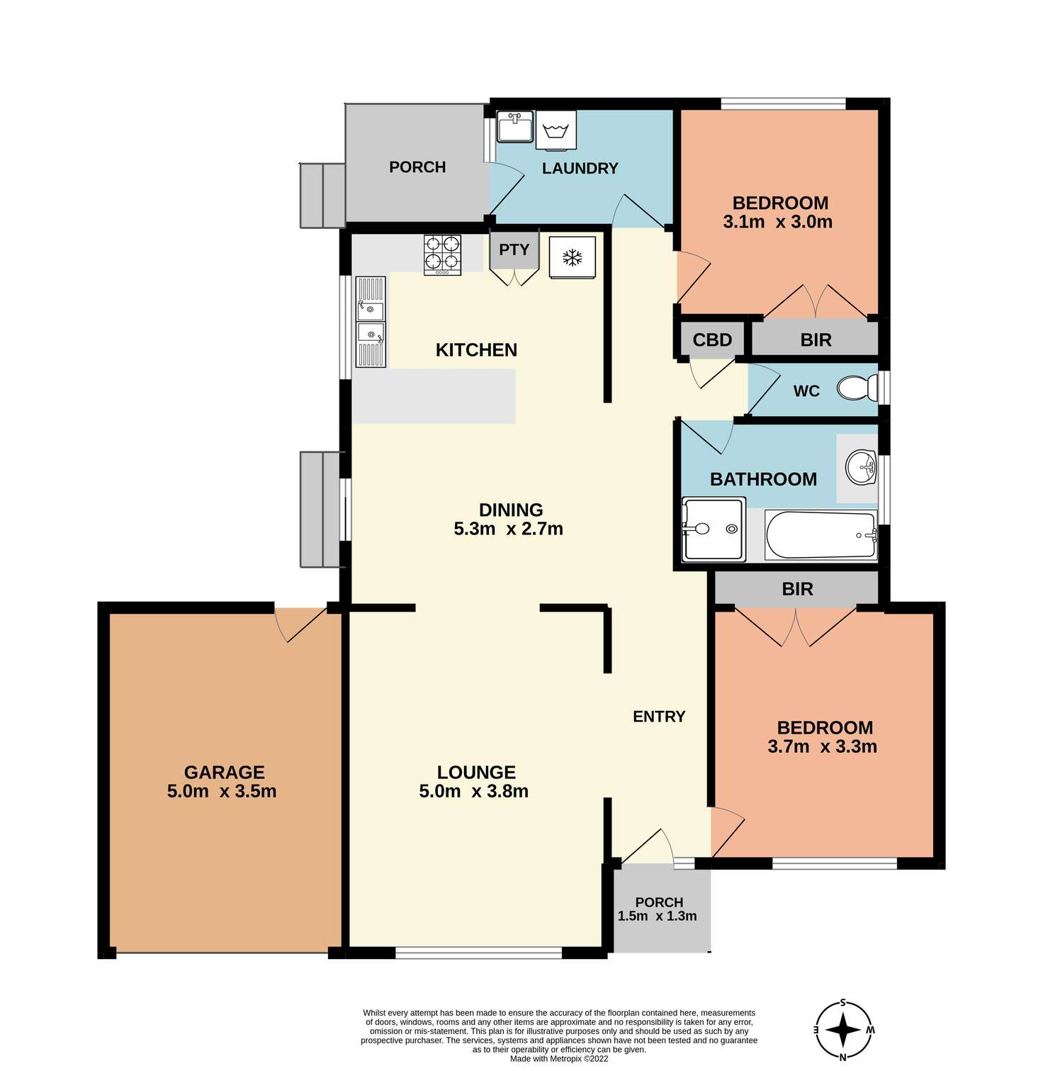 Floorplan of Homely unit listing, 1/53 Hemmings Street, Dandenong VIC 3175