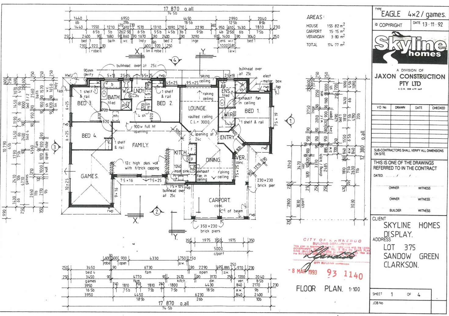 Floorplan of Homely house listing, 8 Sandow Green, Clarkson WA 6030